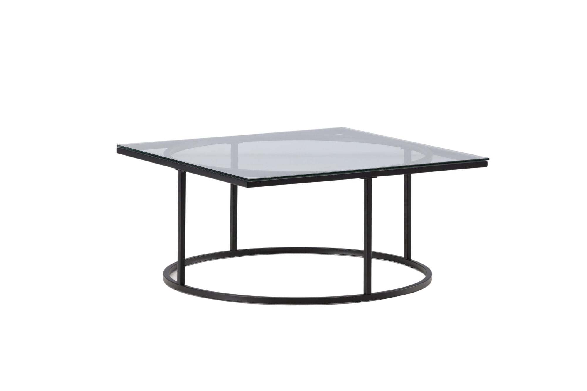 Furniture Fashion Skanör Sofa bord - Black / Clear glass