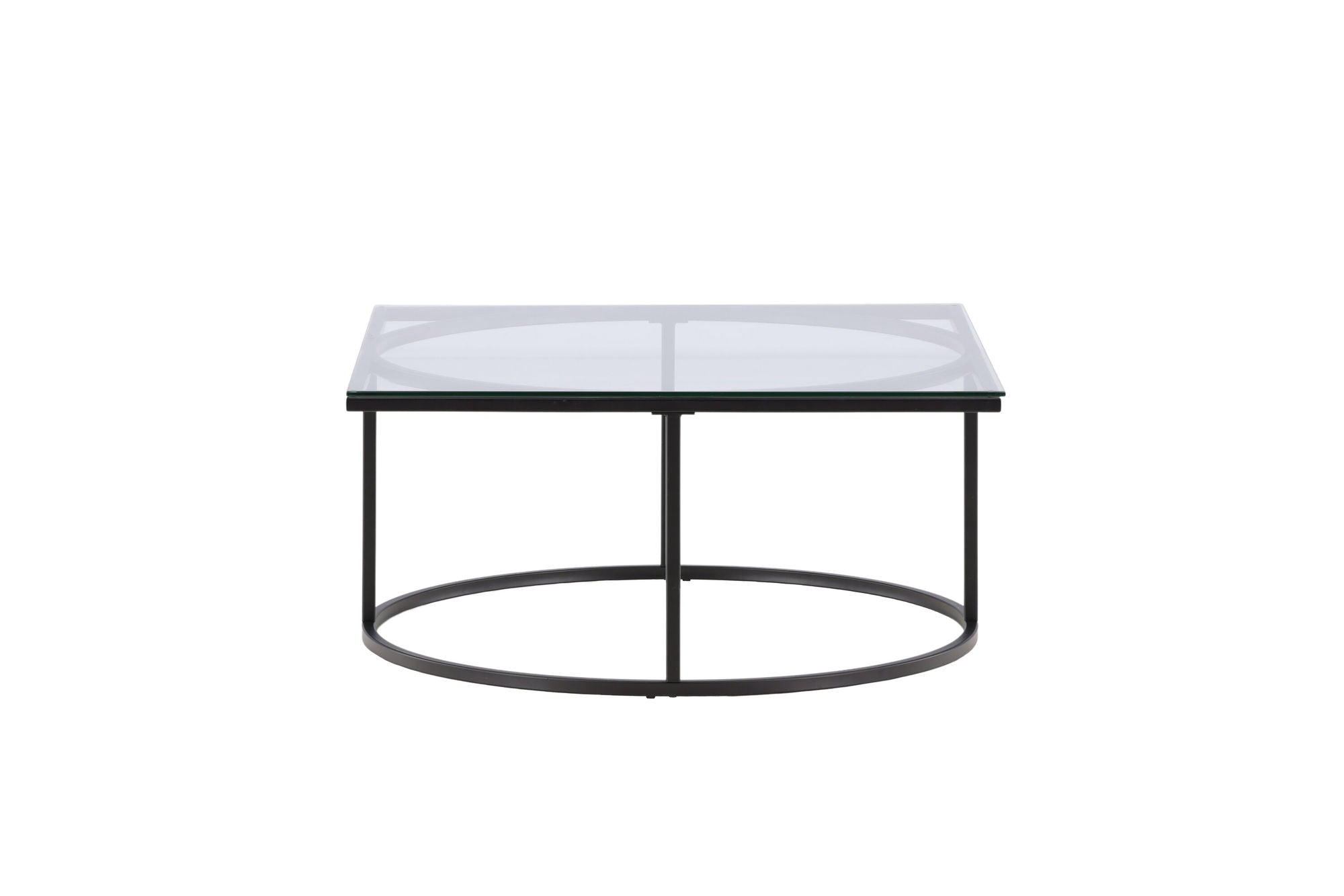 Furniture Fashion Skanör Sofa bord - Black / Clear glass
