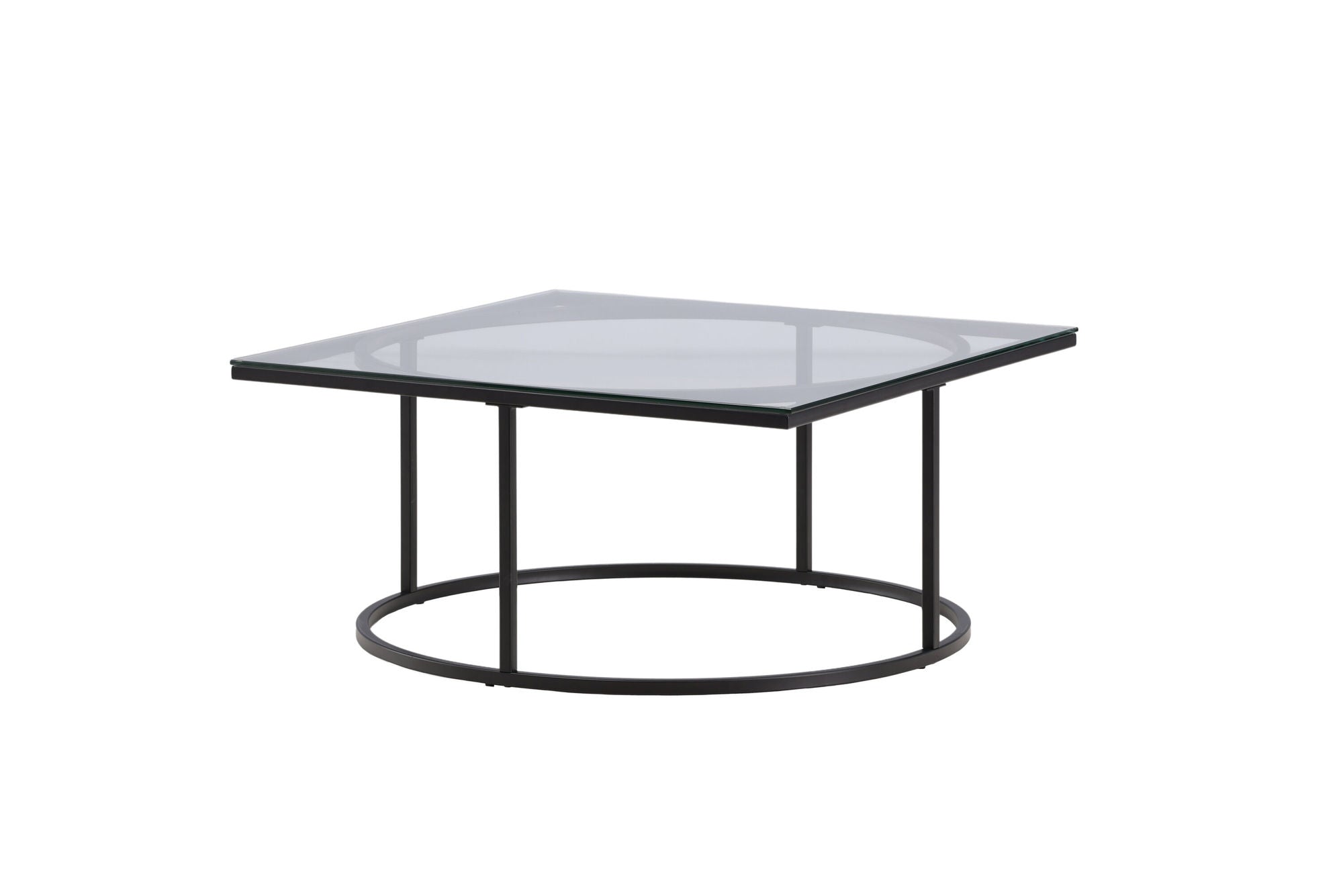Furniture Fashion Skanör Sofa bord - Black / Clear glass