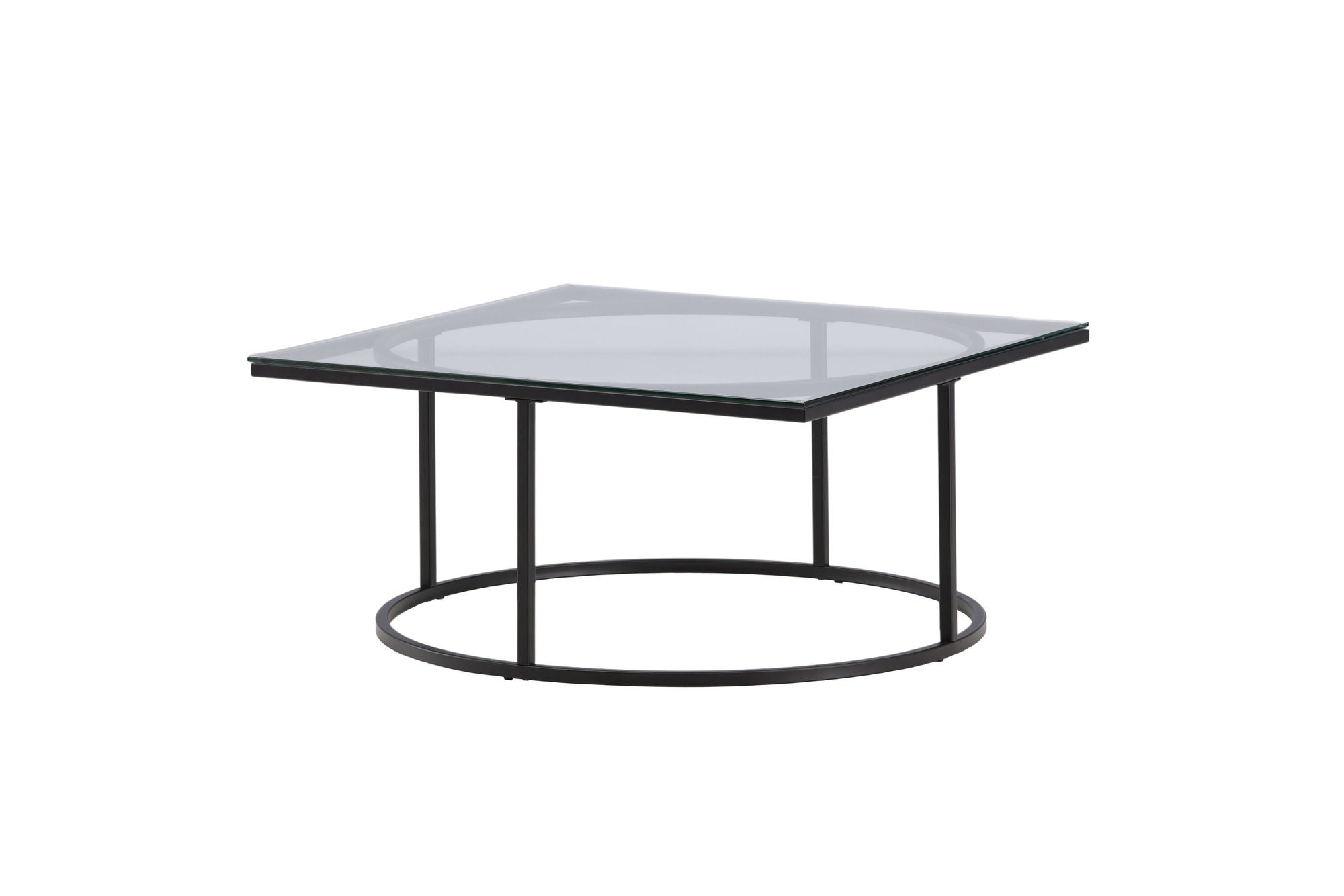 Furniture Fashion Skanör Sofa bord - Black / Clear glass
