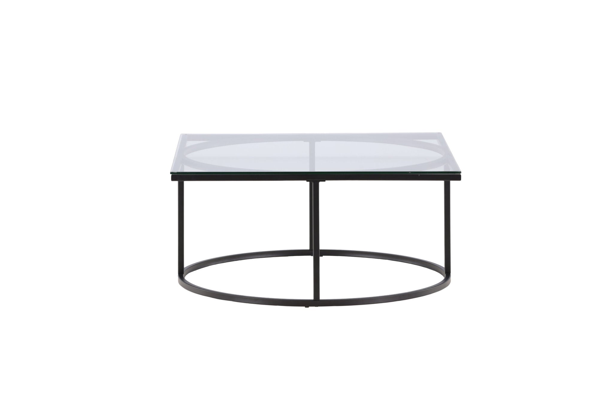 Furniture Fashion Skanör Sofa bord - Black / Clear glass