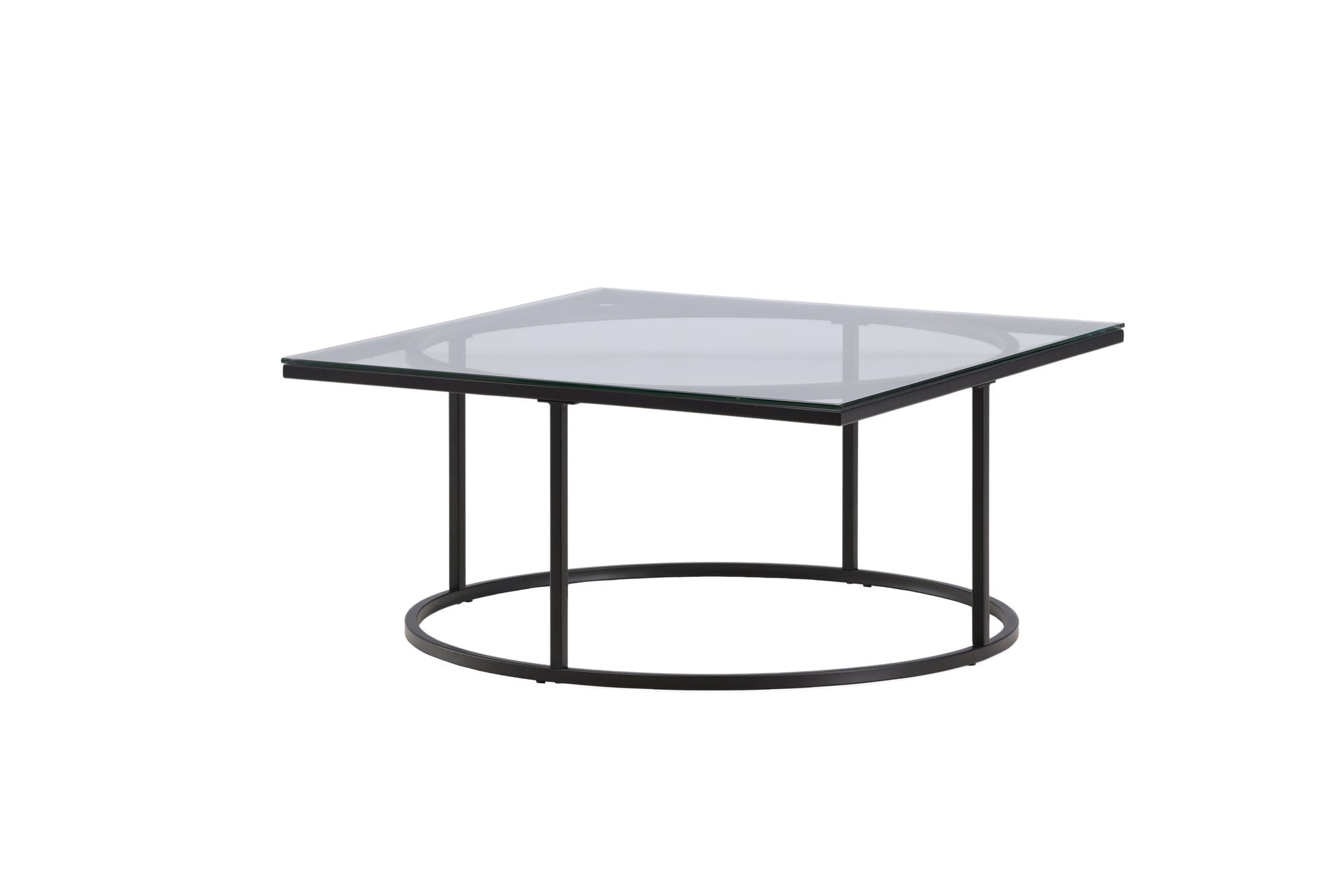 Furniture Fashion Skanör Sofa bord - Black / Clear glass