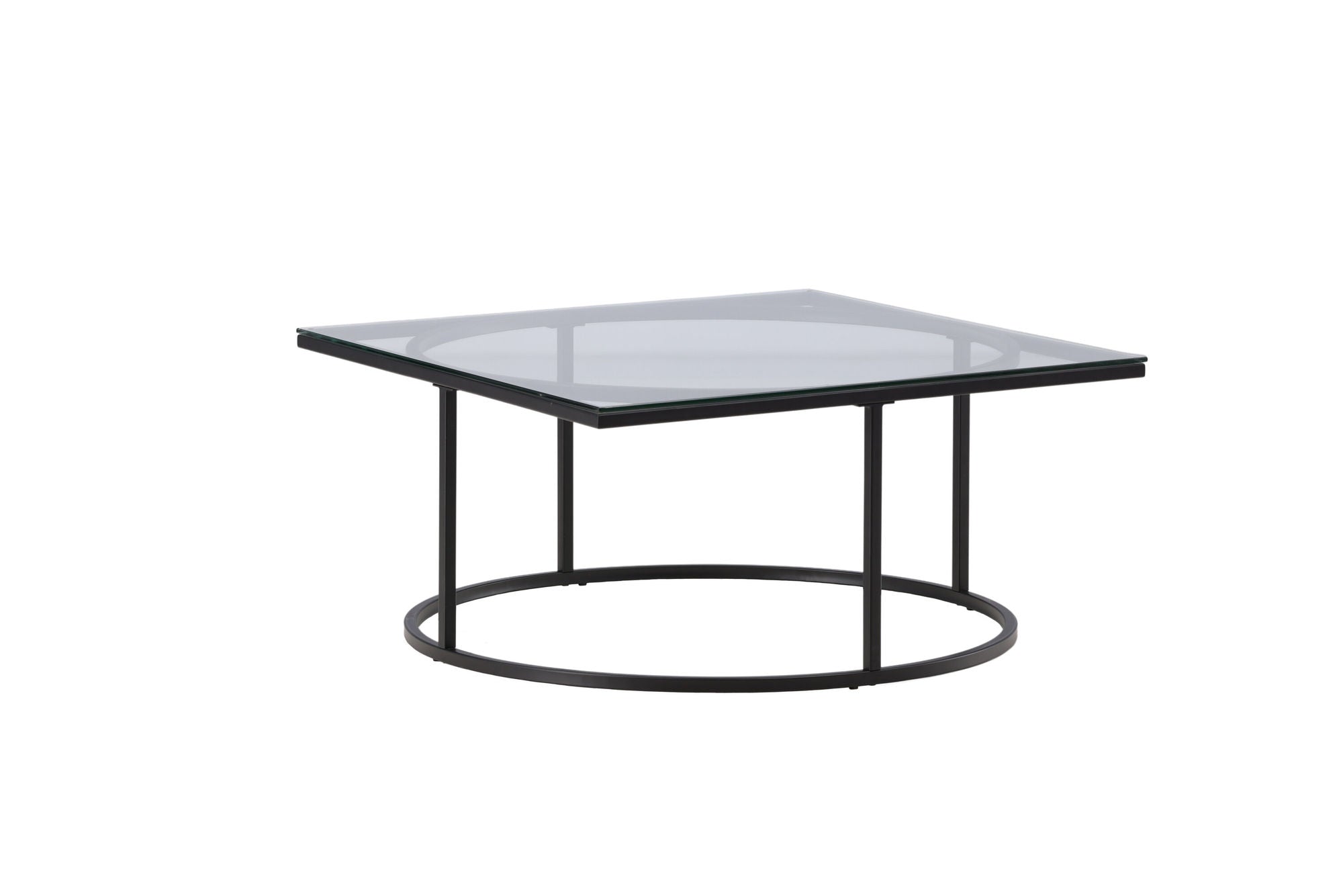 Furniture Fashion Skanör Sofa bord - Black / Clear glass