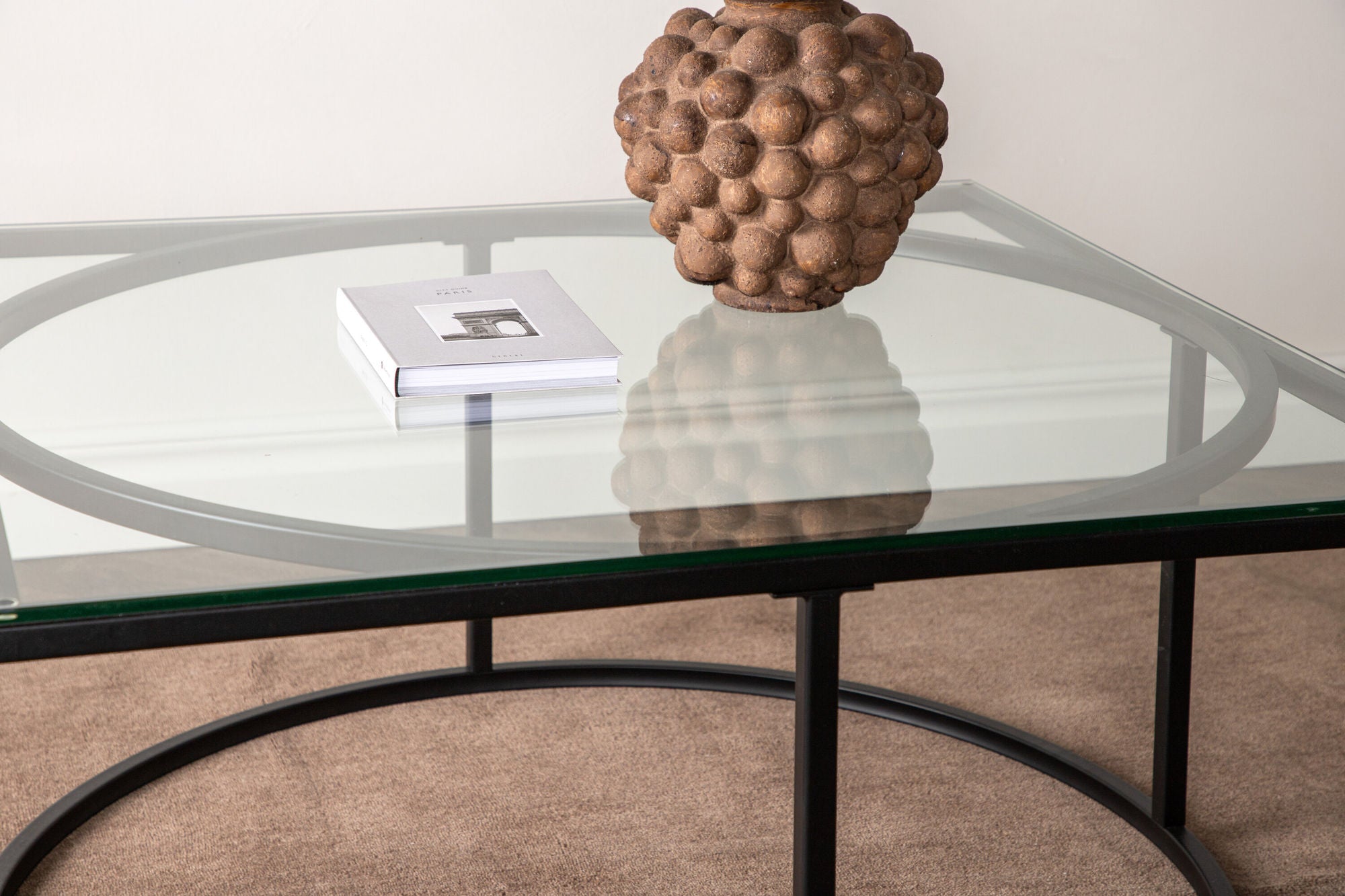 Furniture Fashion Skanör Sofa bord - Black / Clear glass