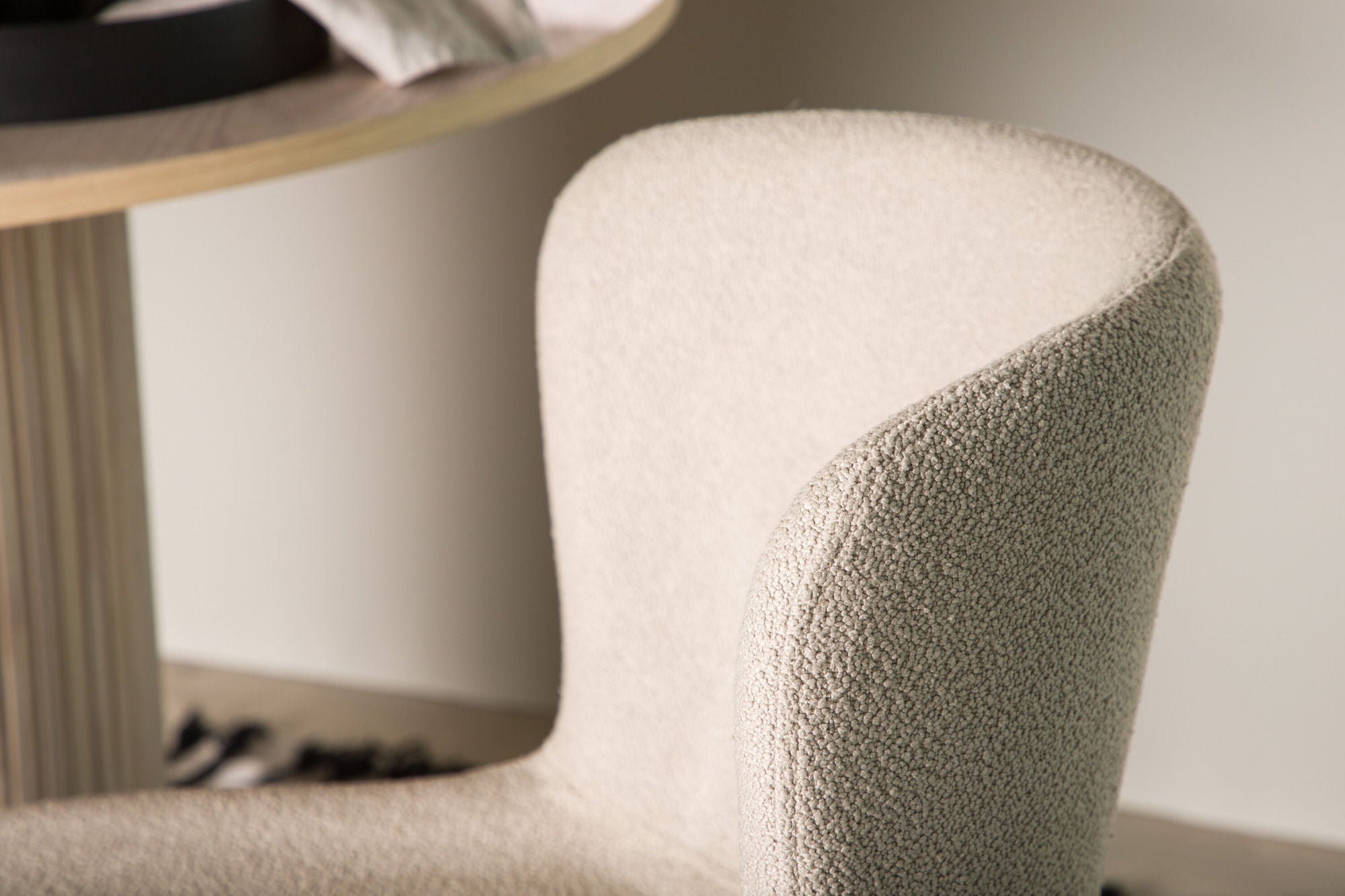 Venture Home Modesto Spisebordsstol 2-pack - Black / Beige Boucle
