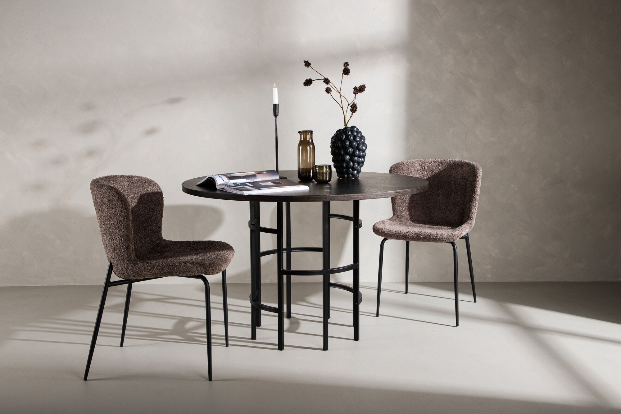 Furniture Fashion Copenhagen spisebord - Black / Mocca Veneer