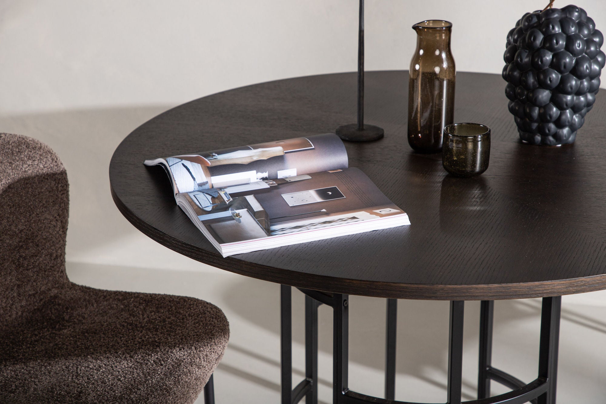 Furniture Fashion Copenhagen spisebord - Black / Mocca Veneer