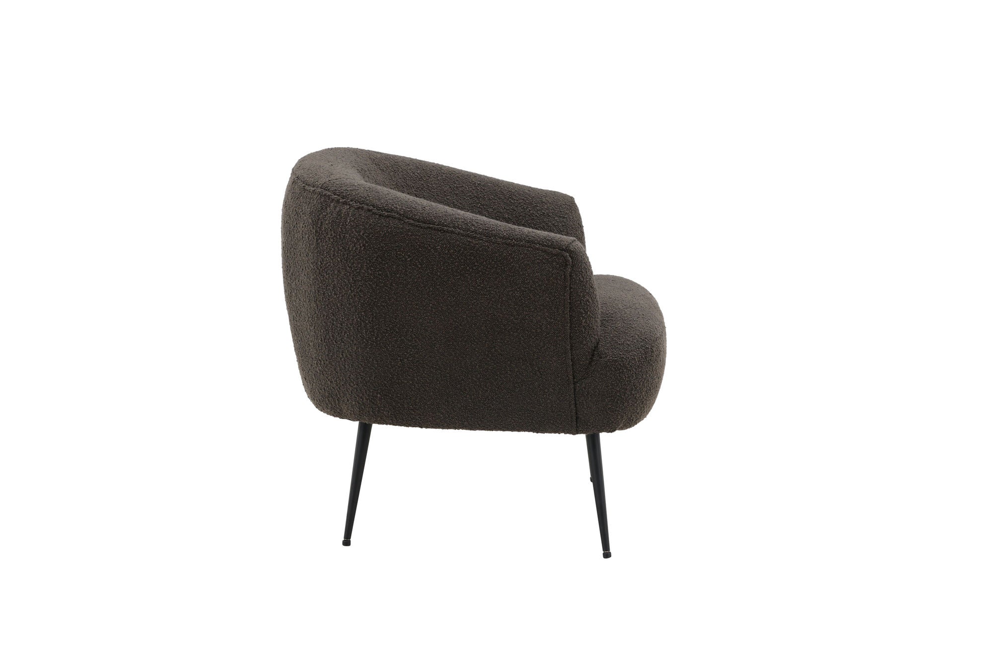 Venture Home Derry Single Sofa - Black / Black Boucle