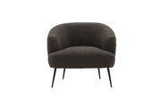 Venture Home Derry Single Sofa - Black / Black Boucle