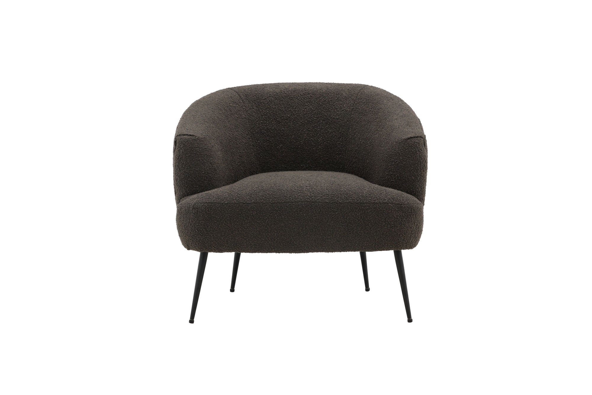 Venture Home Derry Single Sofa - Black / Black Boucle