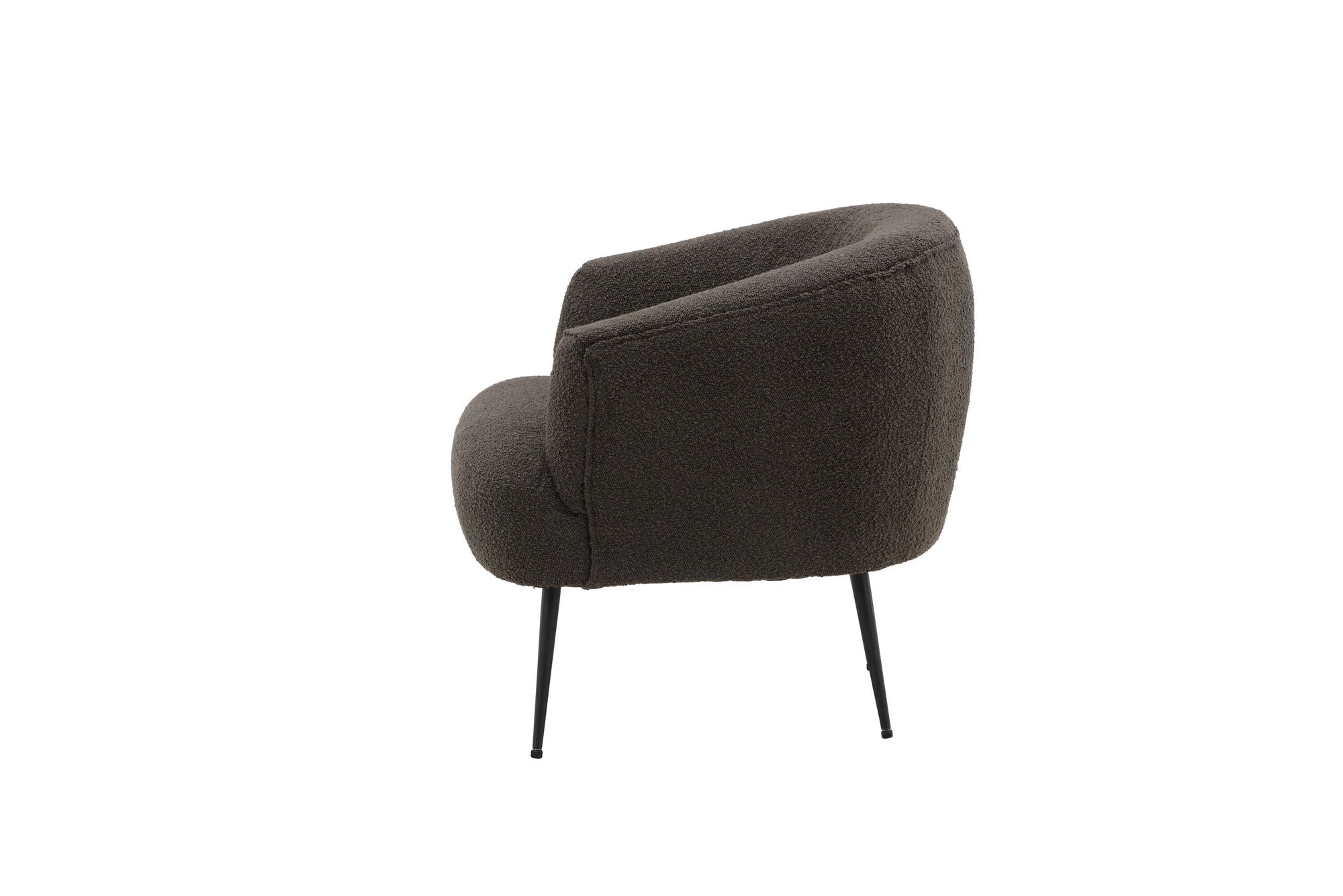 Venture Home Derry Single Sofa - Black / Black Boucle
