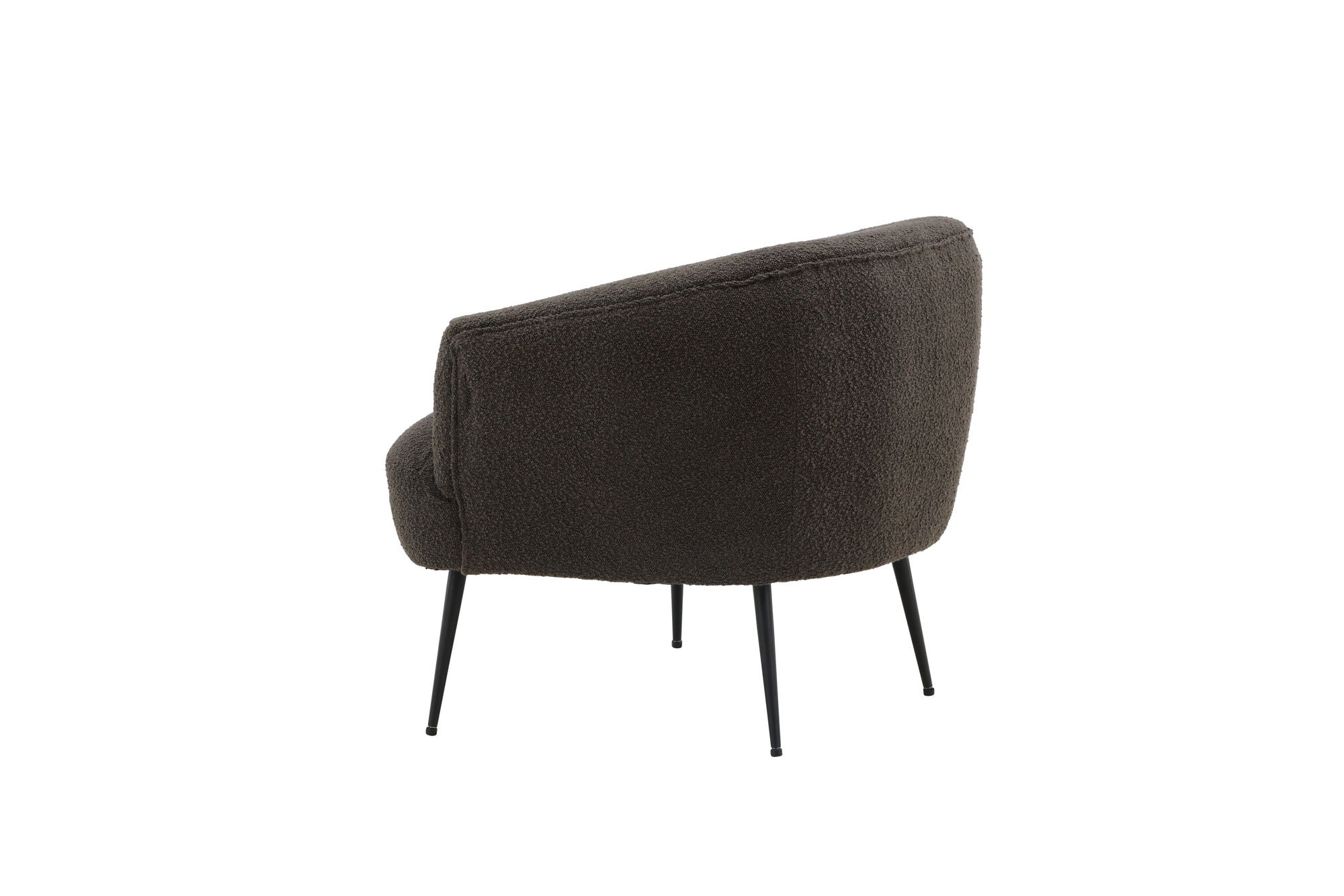 Venture Home Derry Single Sofa - Black / Black Boucle