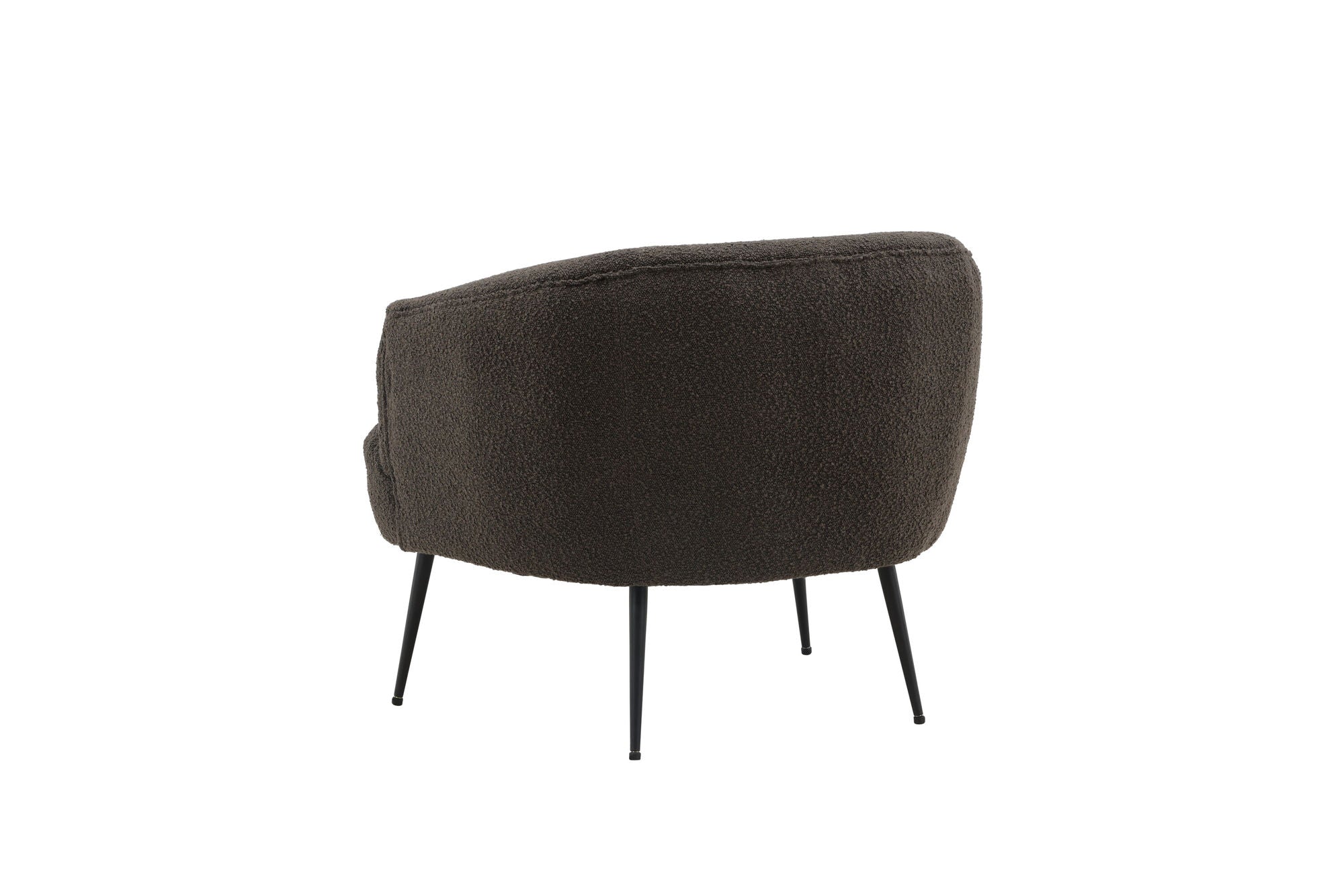 Venture Home Derry Single Sofa - Black / Black Boucle