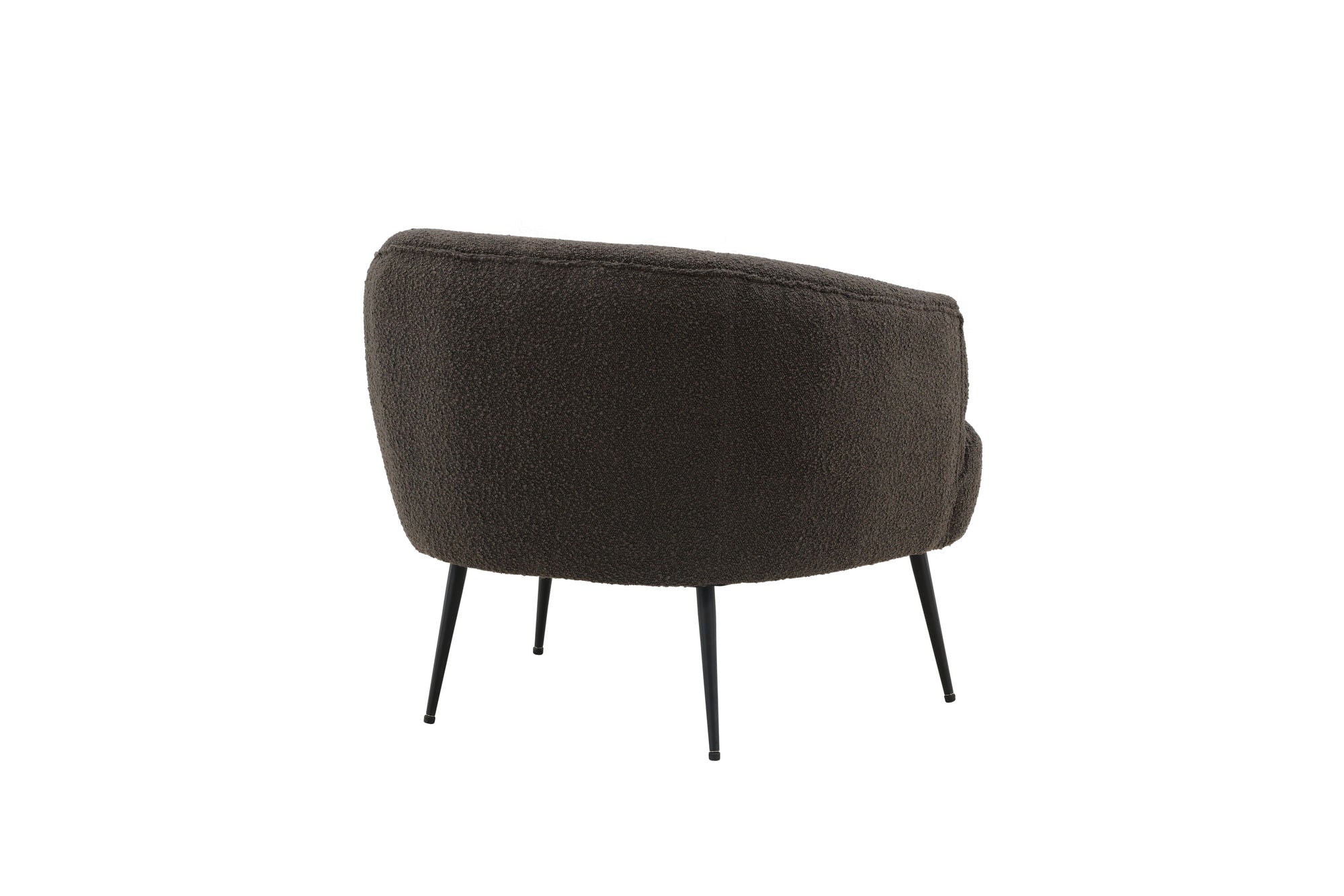 Venture Home Derry Single Sofa - Black / Black Boucle