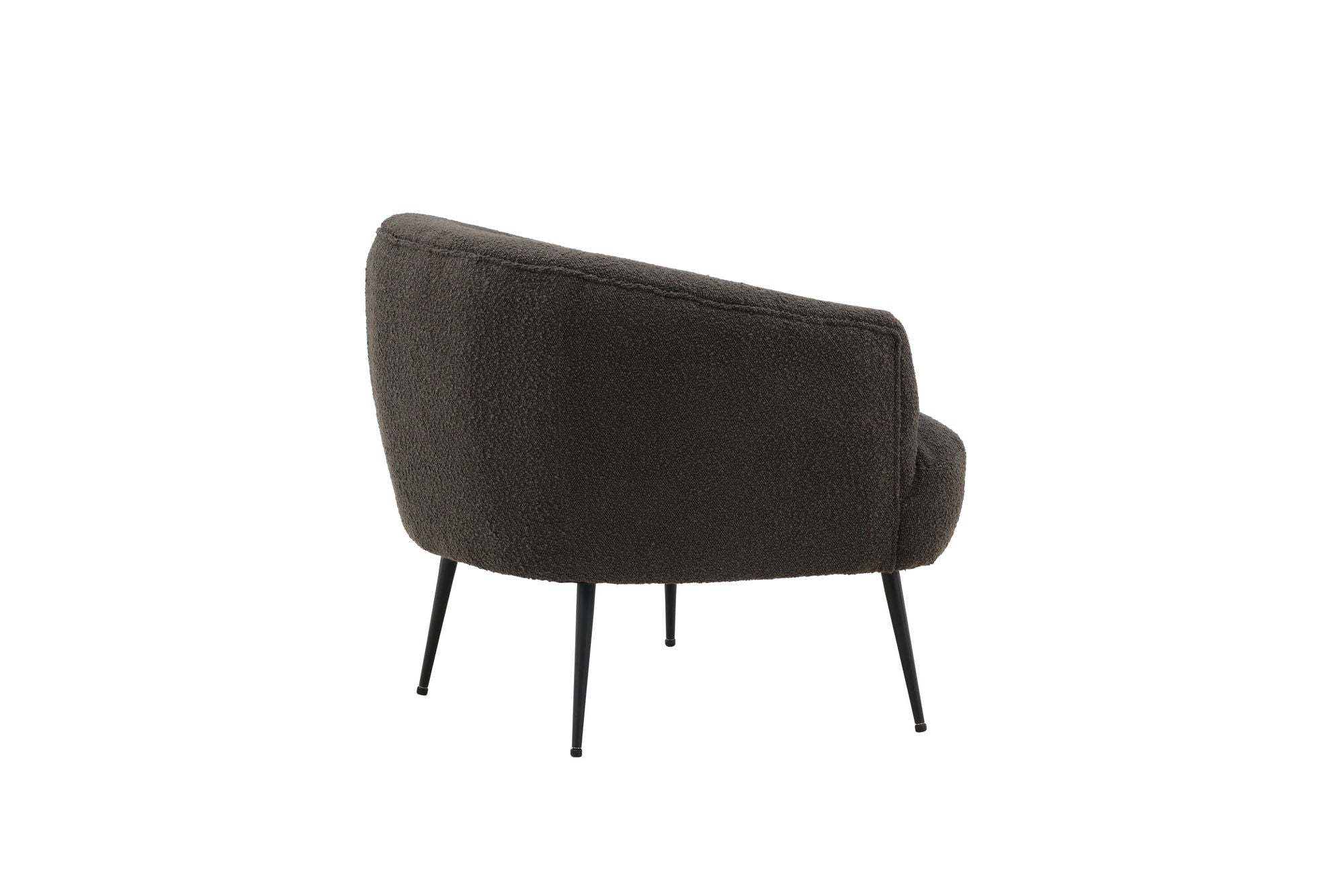 Venture Home Derry Single Sofa - Black / Black Boucle