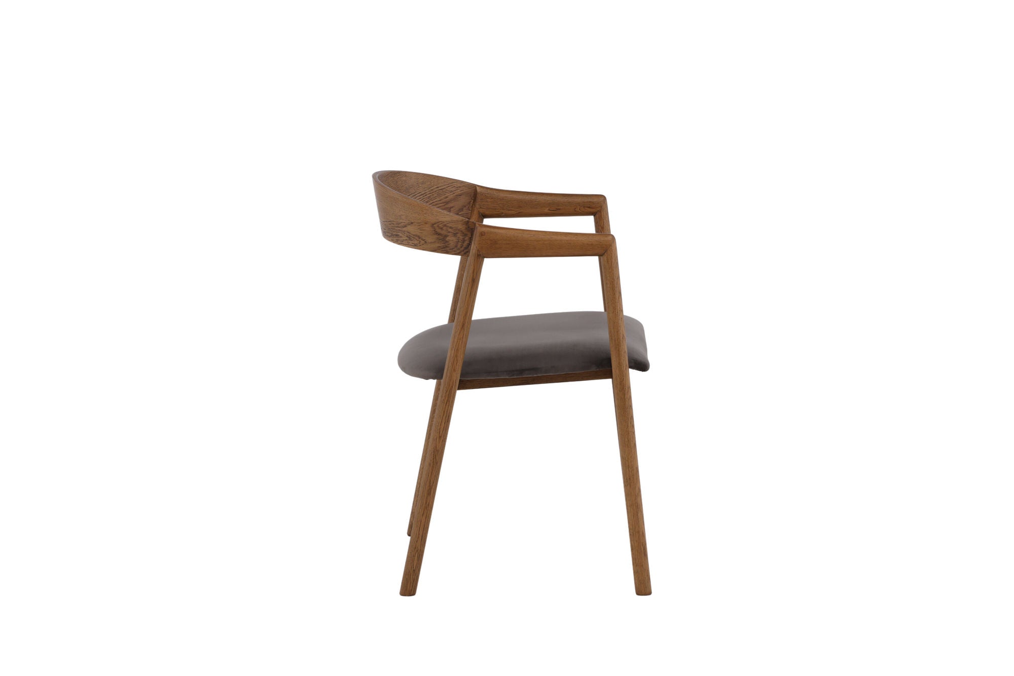 Vind Långön Spisebordsstol 2-pack - Natural / Brown Fabric