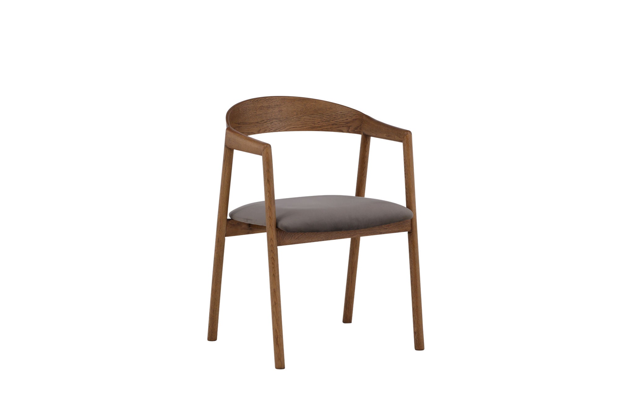 Vind Långön Spisebordsstol 2-pack - Natural / Brown Fabric