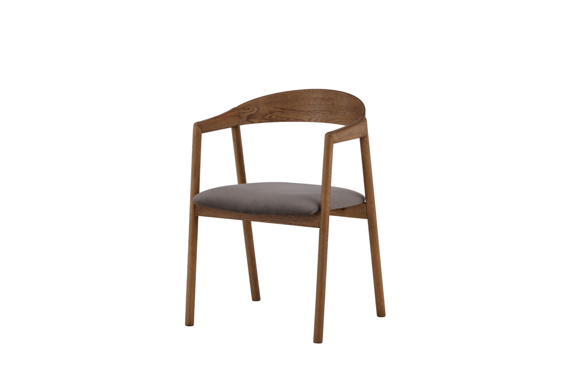 Vind Långön Spisebordsstol 2-pack - Natural / Brown Fabric