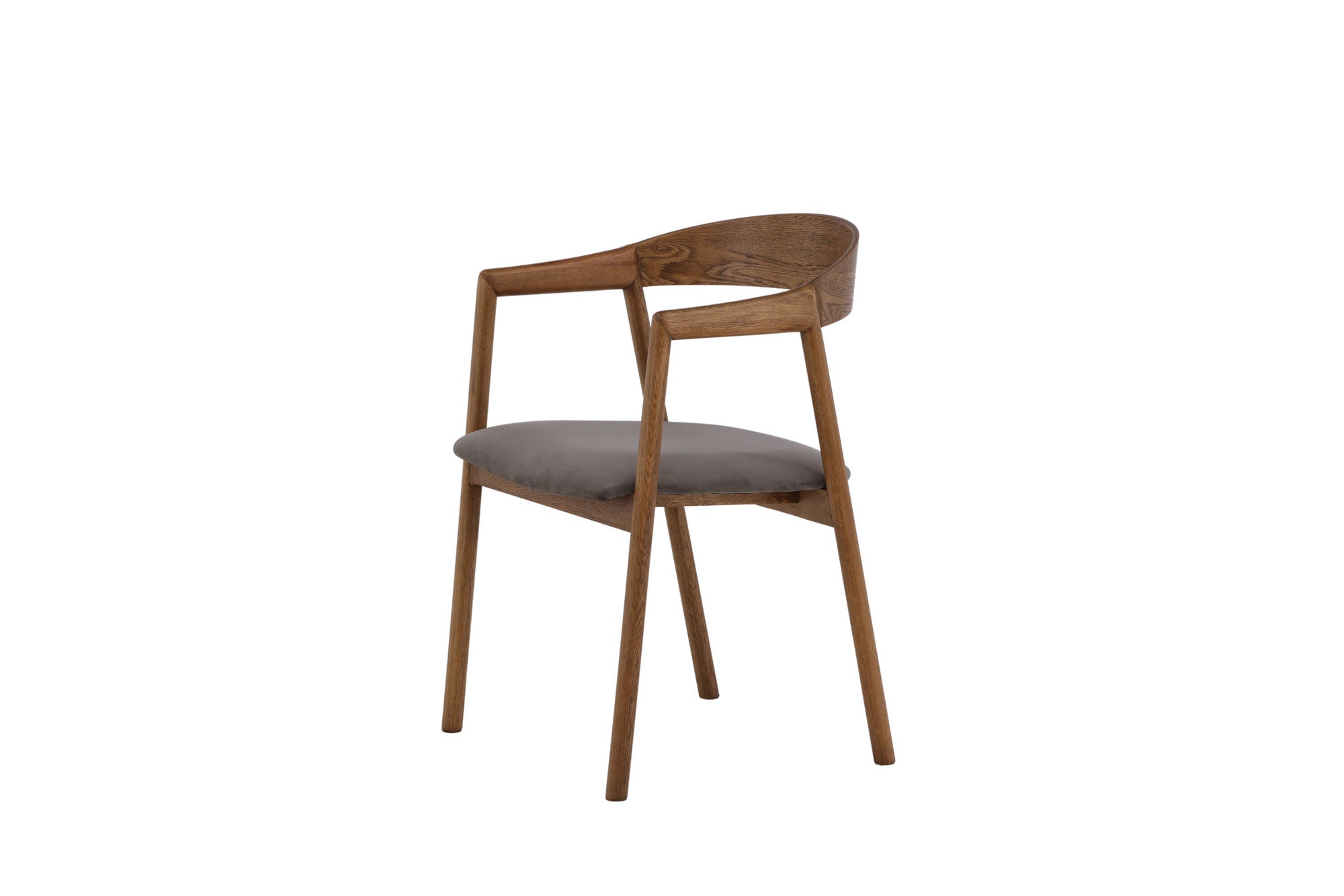 Vind Långön Spisebordsstol 2-pack - Natural / Brown Fabric