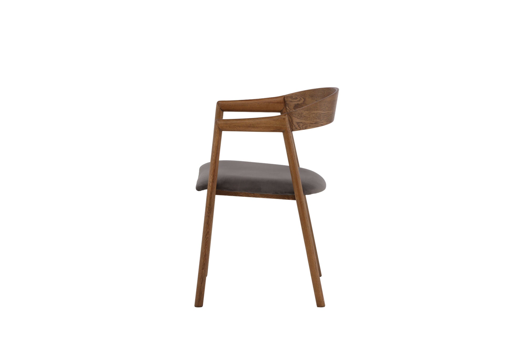 Vind Långön Spisebordsstol 2-pack - Natural / Brown Fabric