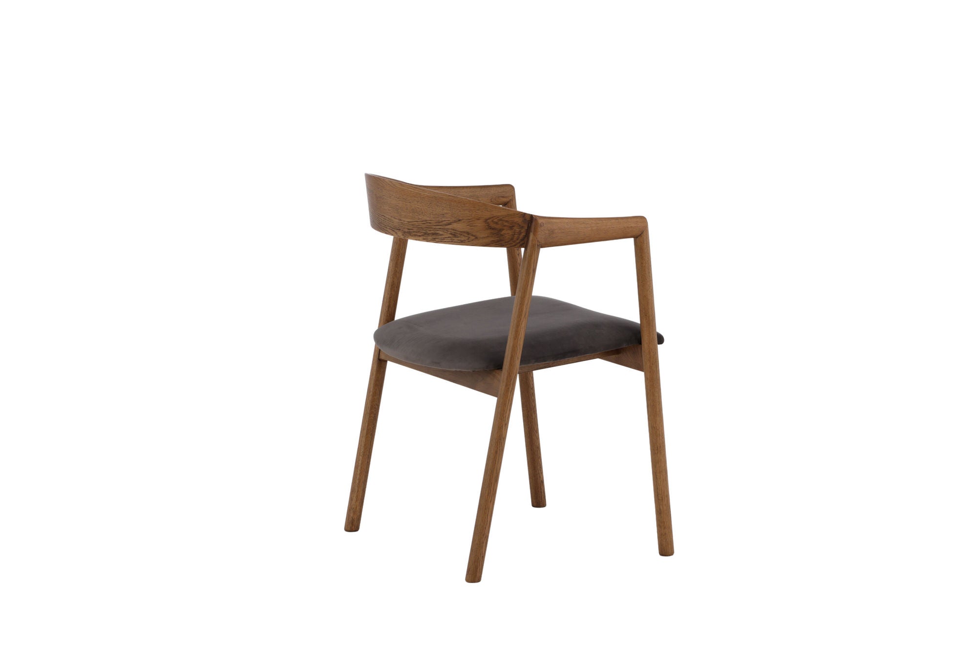 Vind Långön Spisebordsstol 2-pack - Natural / Brown Fabric