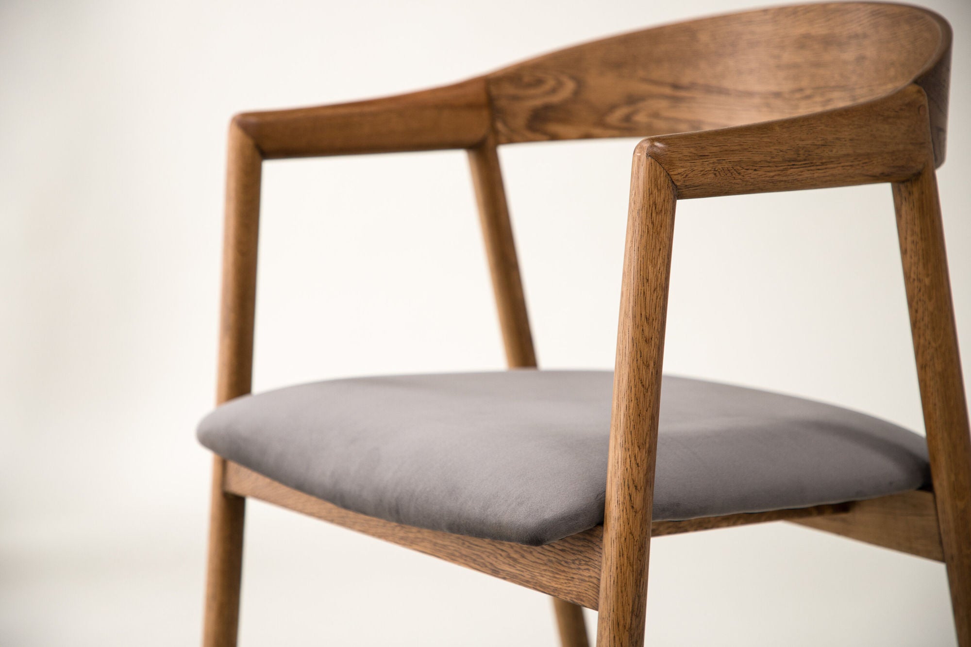 Vind Långön Spisebordsstol 2-pack - Natural / Brown Fabric
