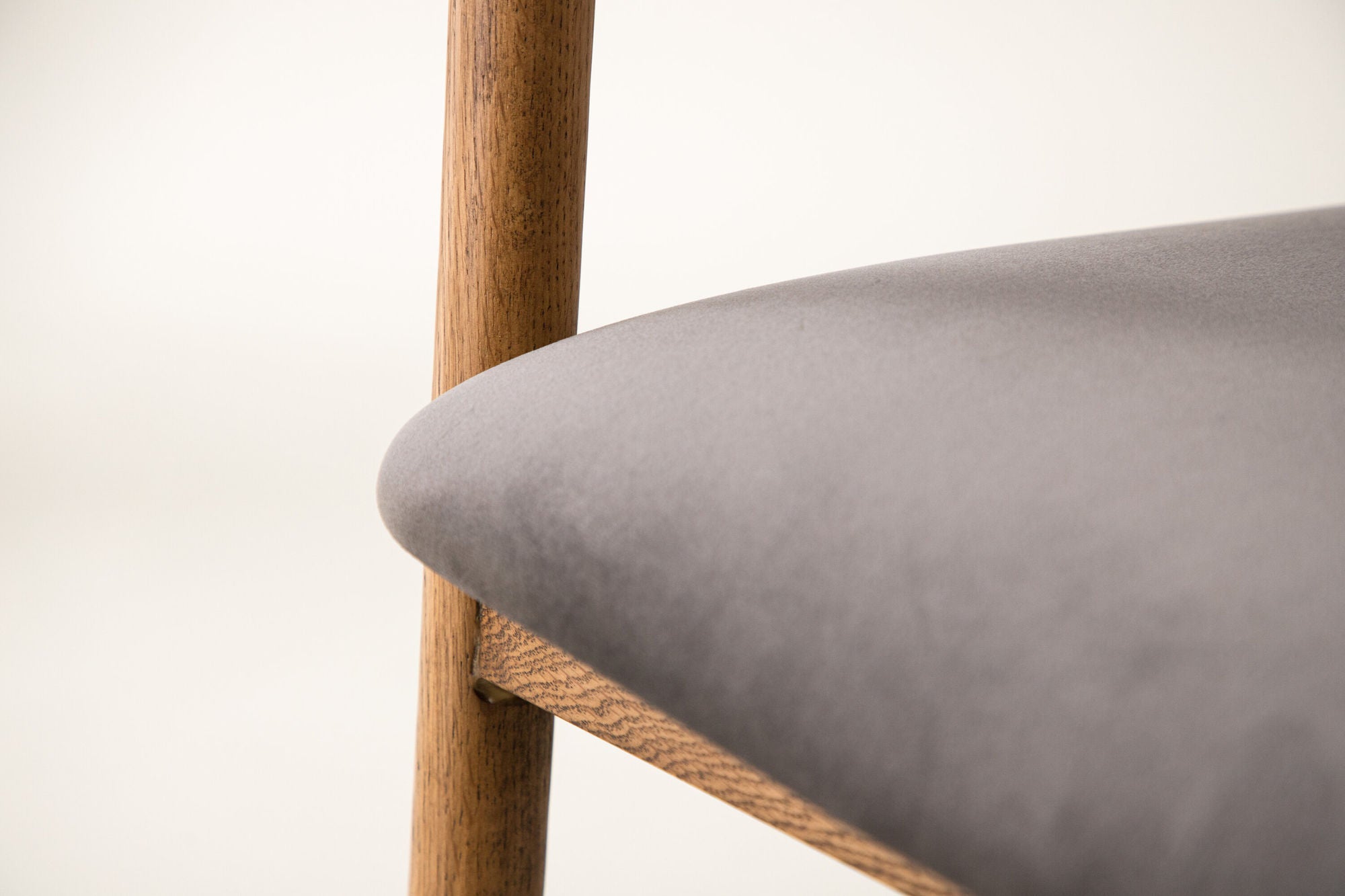 Vind Långön Spisebordsstol 2-pack - Natural / Brown Fabric
