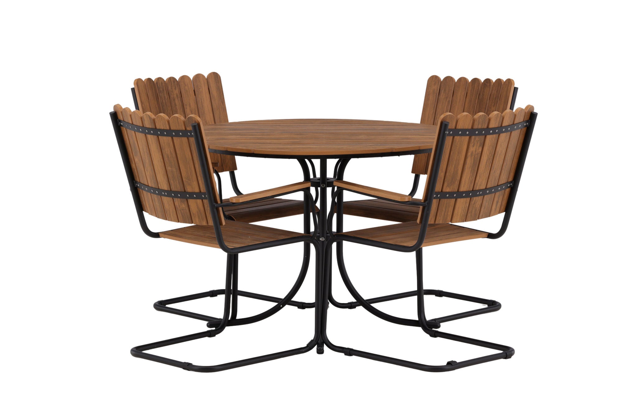 Venture Home Holmsund Diningset Steel - Black / Nature