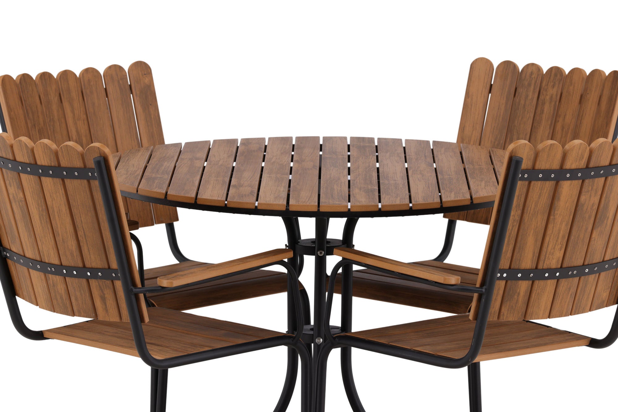 Venture Home Holmsund Diningset Steel - Black / Nature