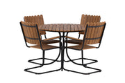 Venture Home Holmsund Diningset Steel - Black / Nature