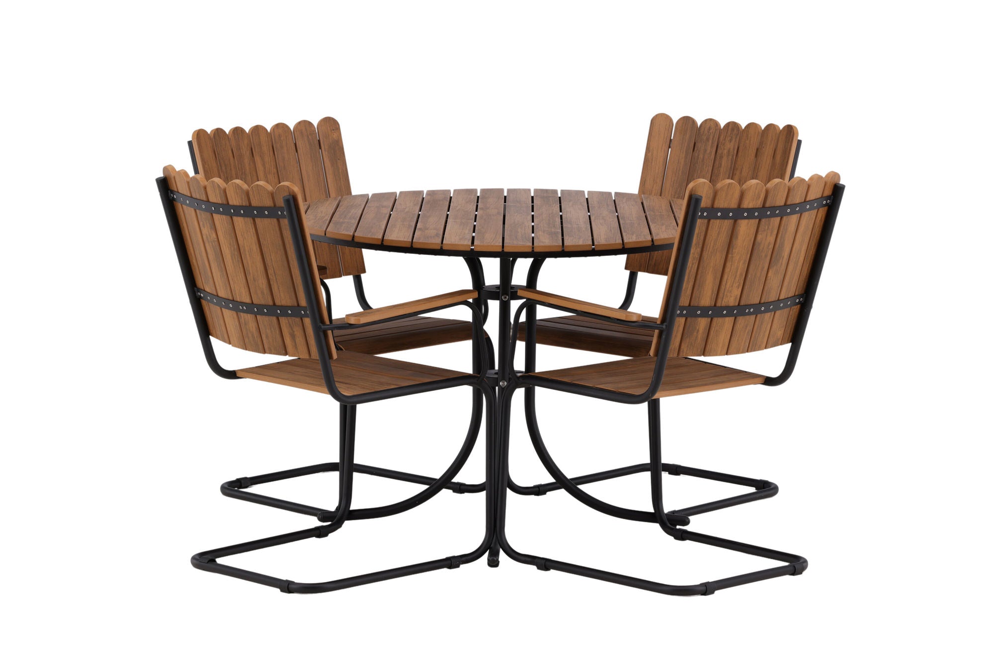 Venture Home Holmsund Diningset Steel - Black / Nature