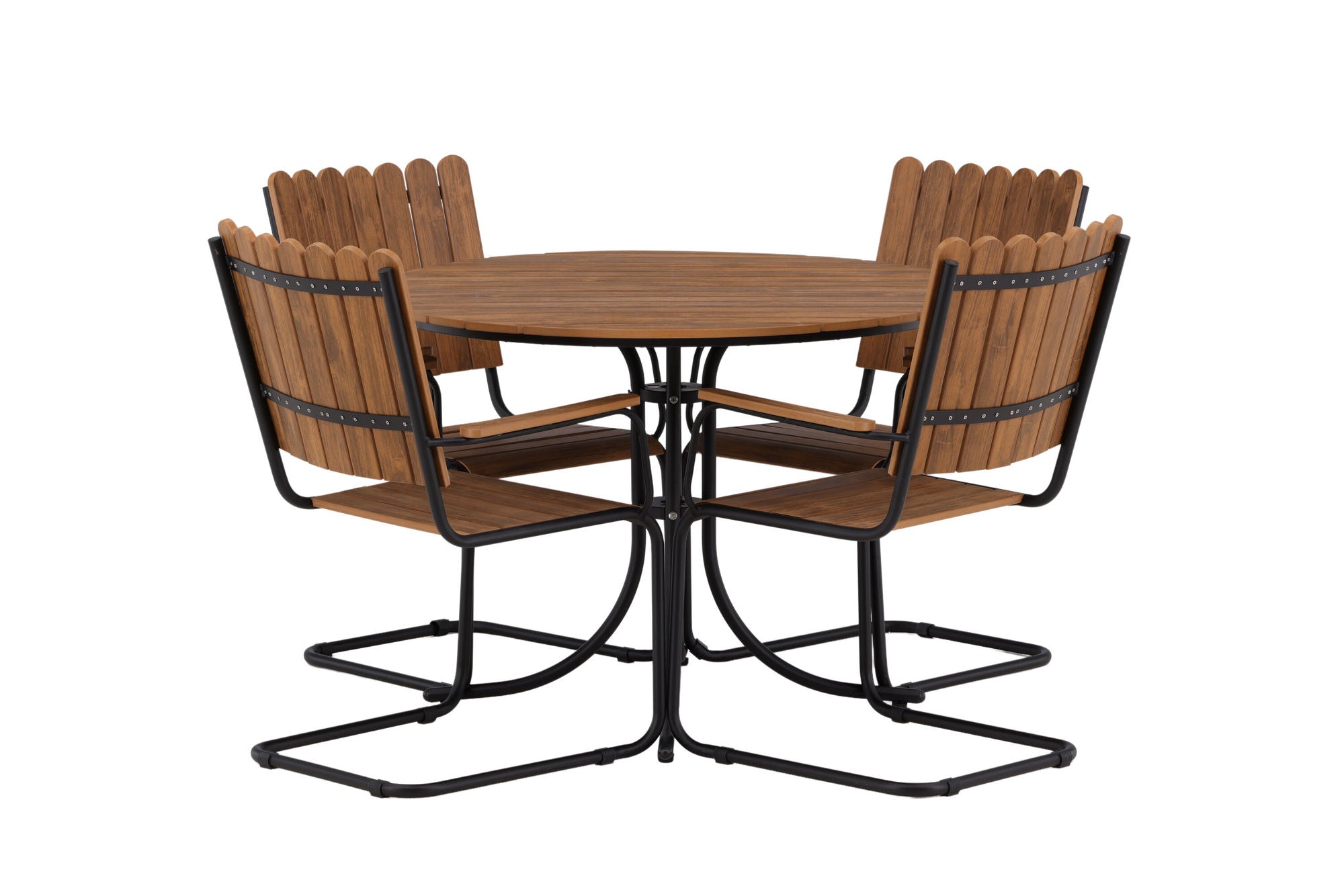 Venture Home Holmsund Diningset Steel - Black / Nature