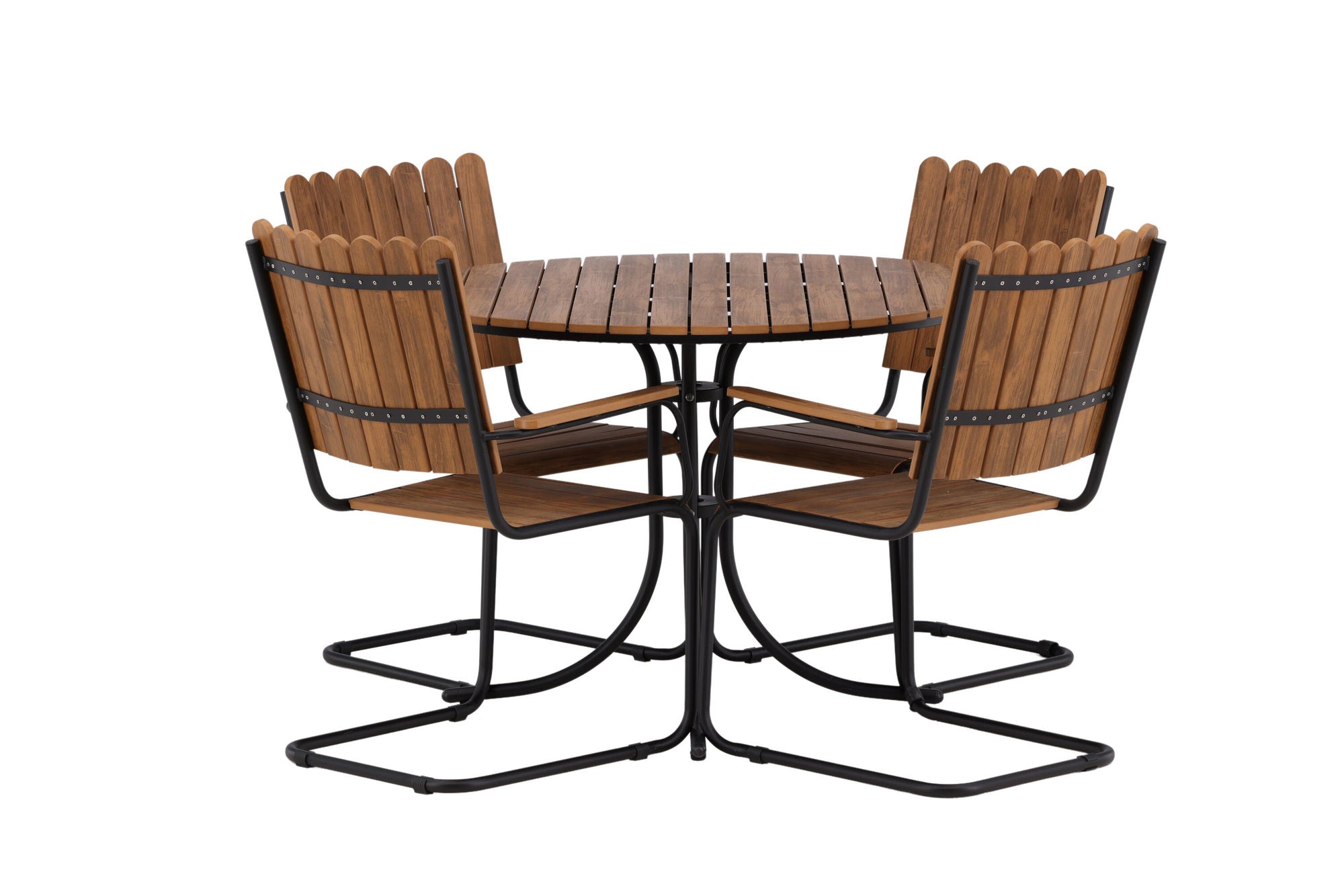 Venture Home Holmsund Diningset Steel - Black / Nature