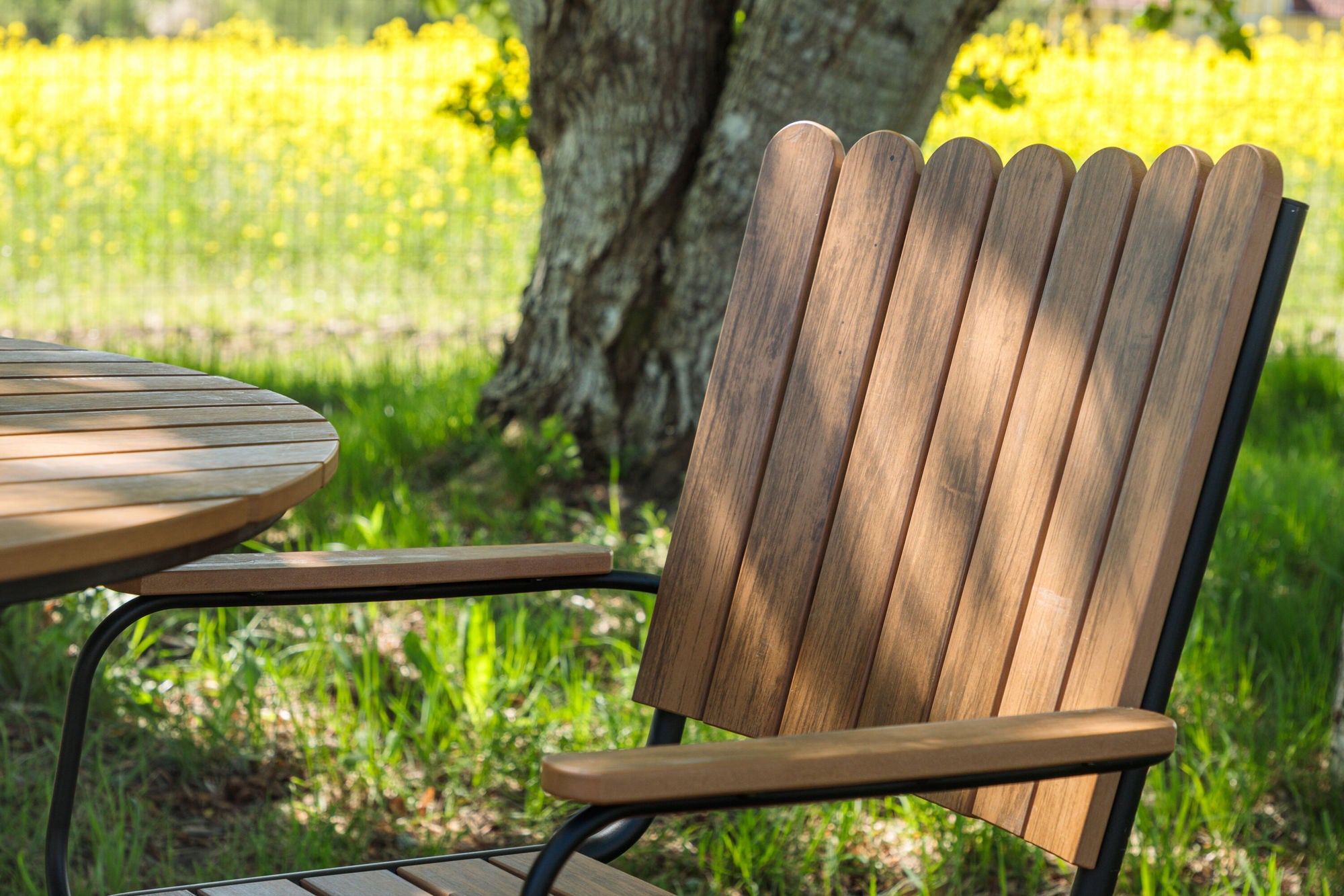 Venture Home Holmsund Diningset Steel - Black / Nature