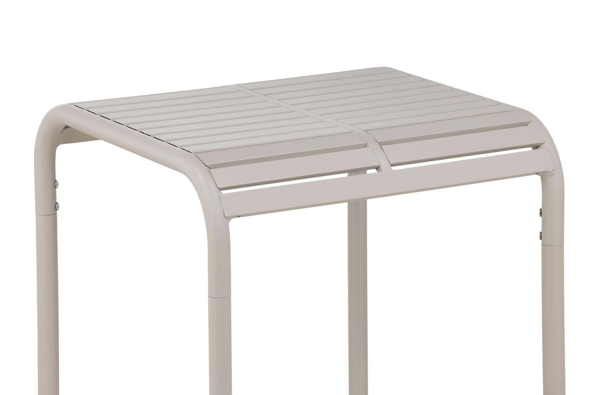 Venture Home Borneo Cafebord Aluminium - Beige / Kvadrat 70*70*