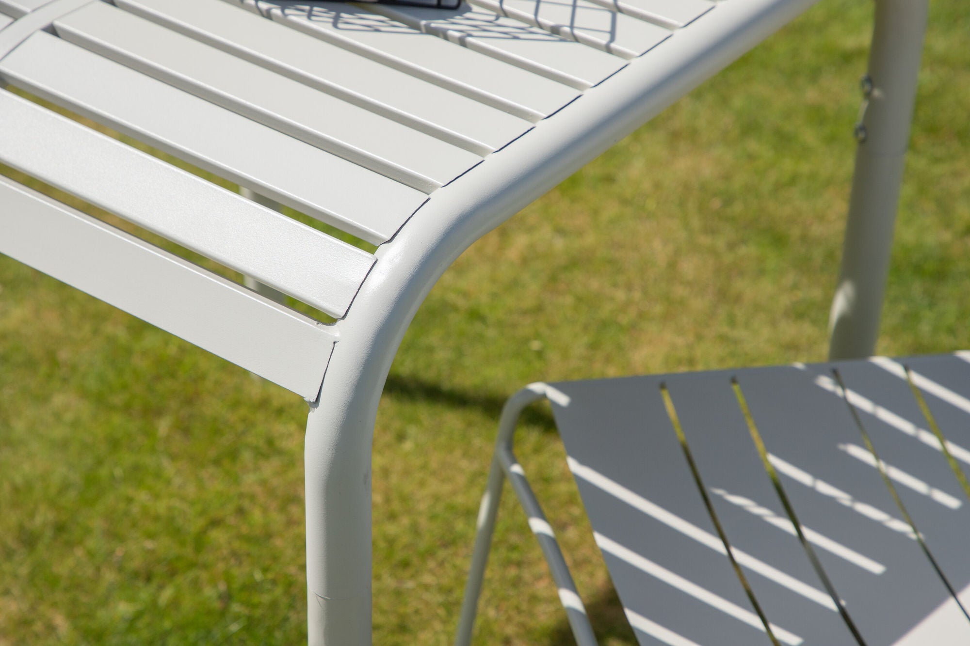 Venture Home Borneo Cafebord Aluminium - Beige / Kvadrat 70*70*
