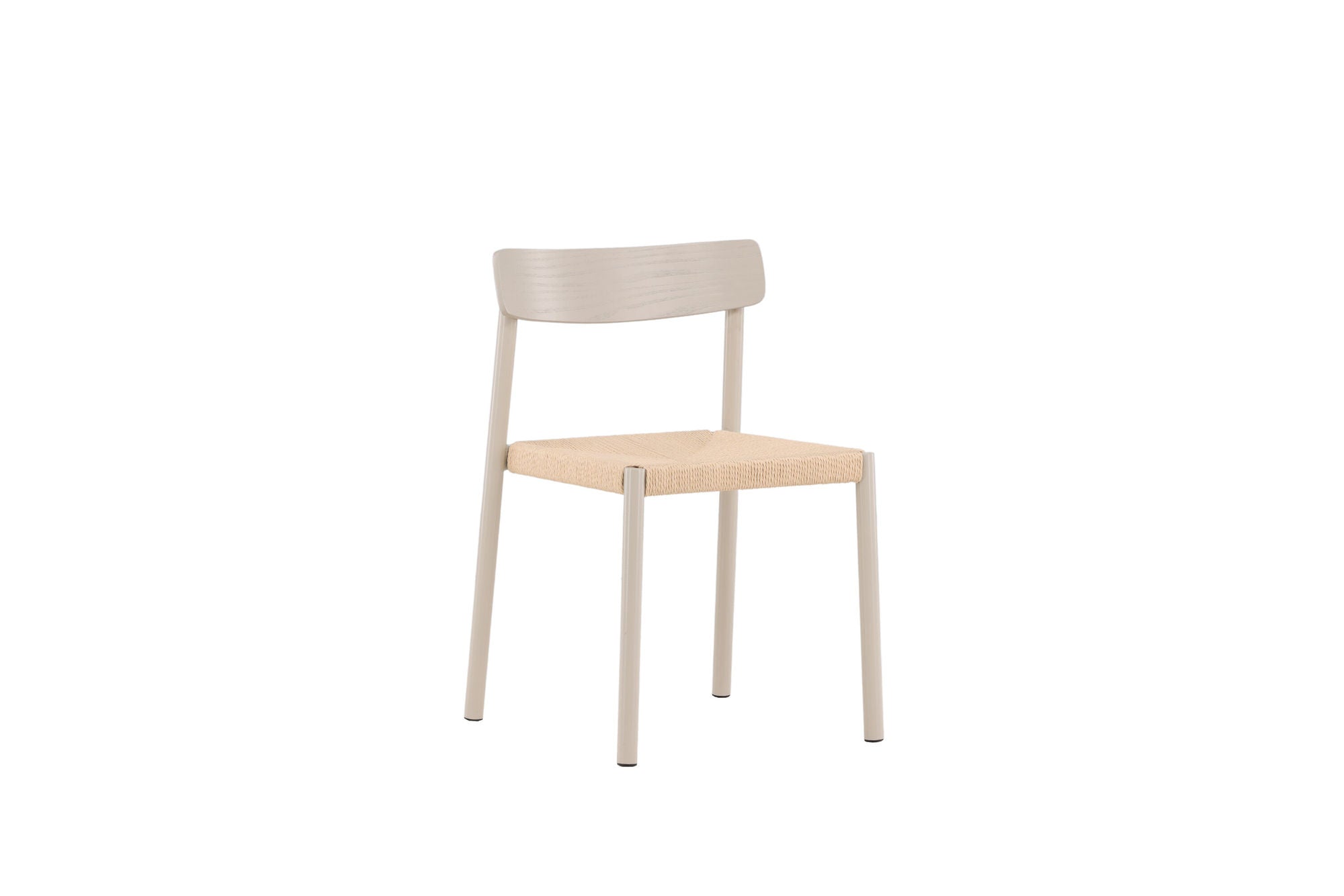 Vind Malmön Spisebordsstol - Greige / Beige Rope