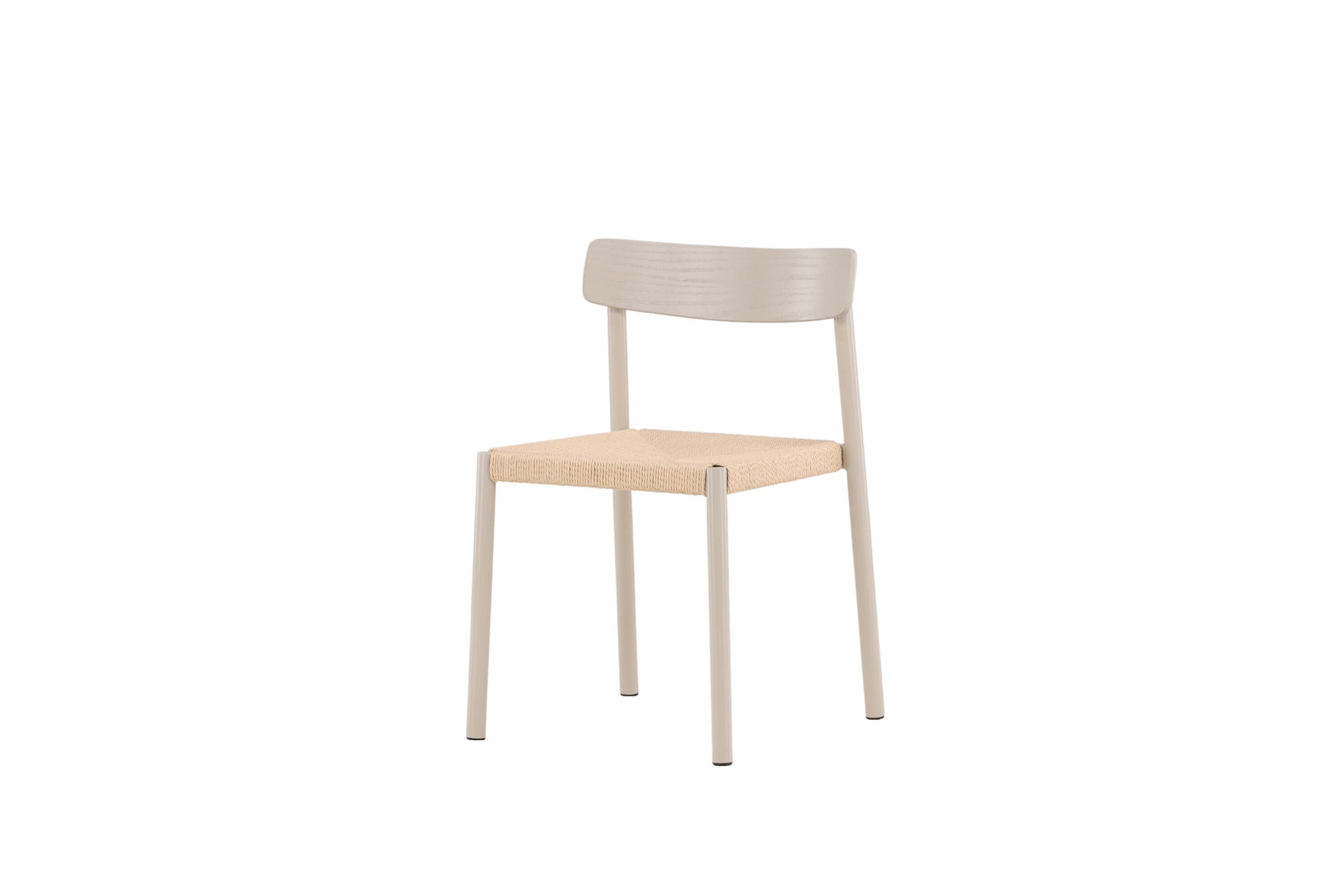 Vind Malmön Spisebordsstol - Greige / Beige Rope
