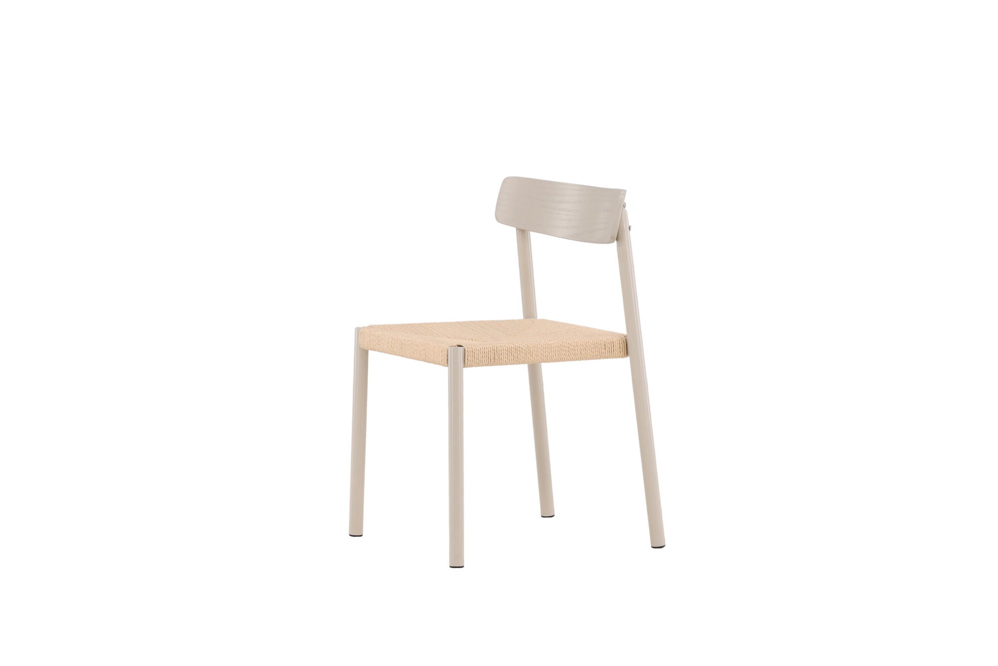 Vind Malmön Spisebordsstol - Greige / Beige Rope