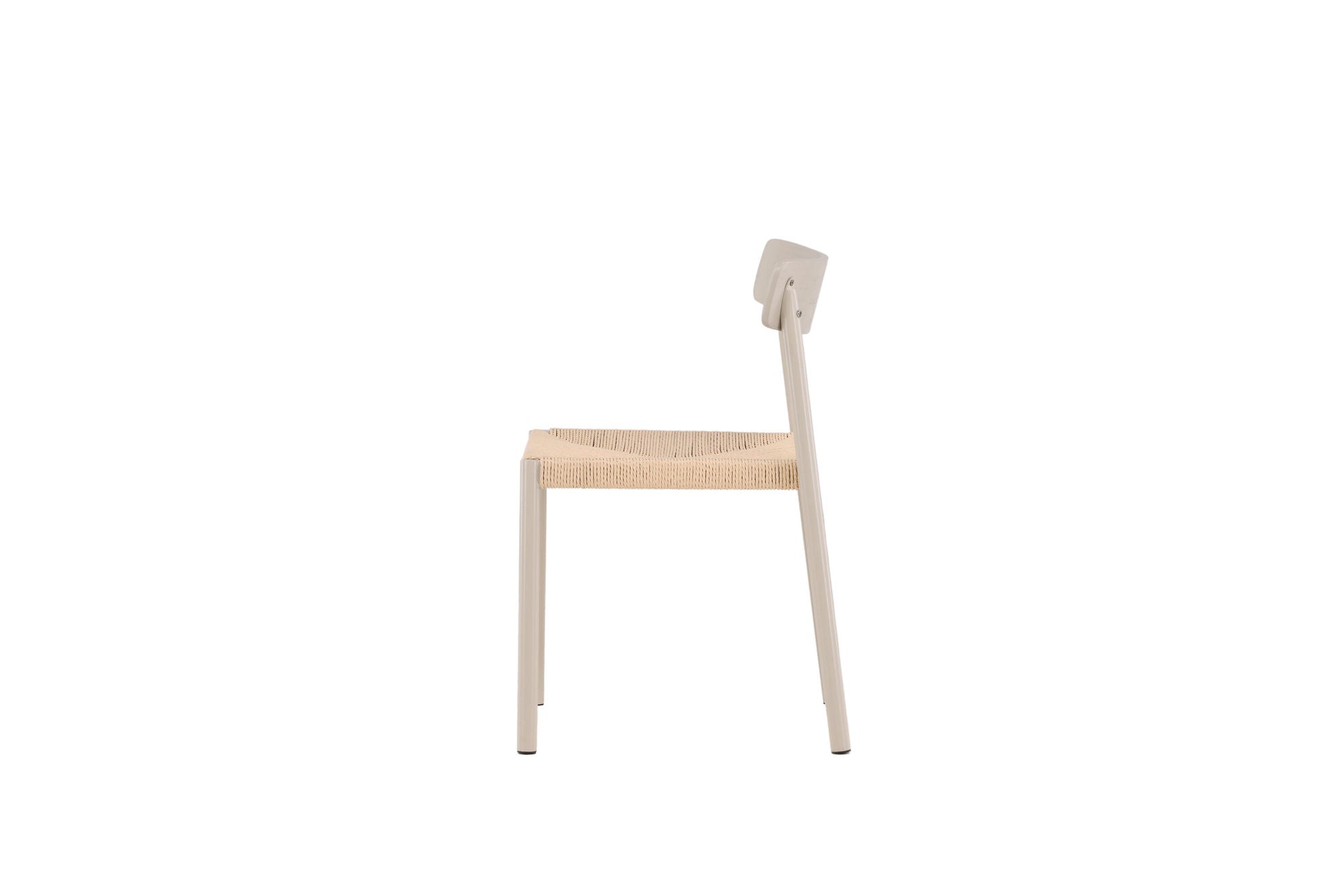 Vind Malmön Spisebordsstol - Greige / Beige Rope