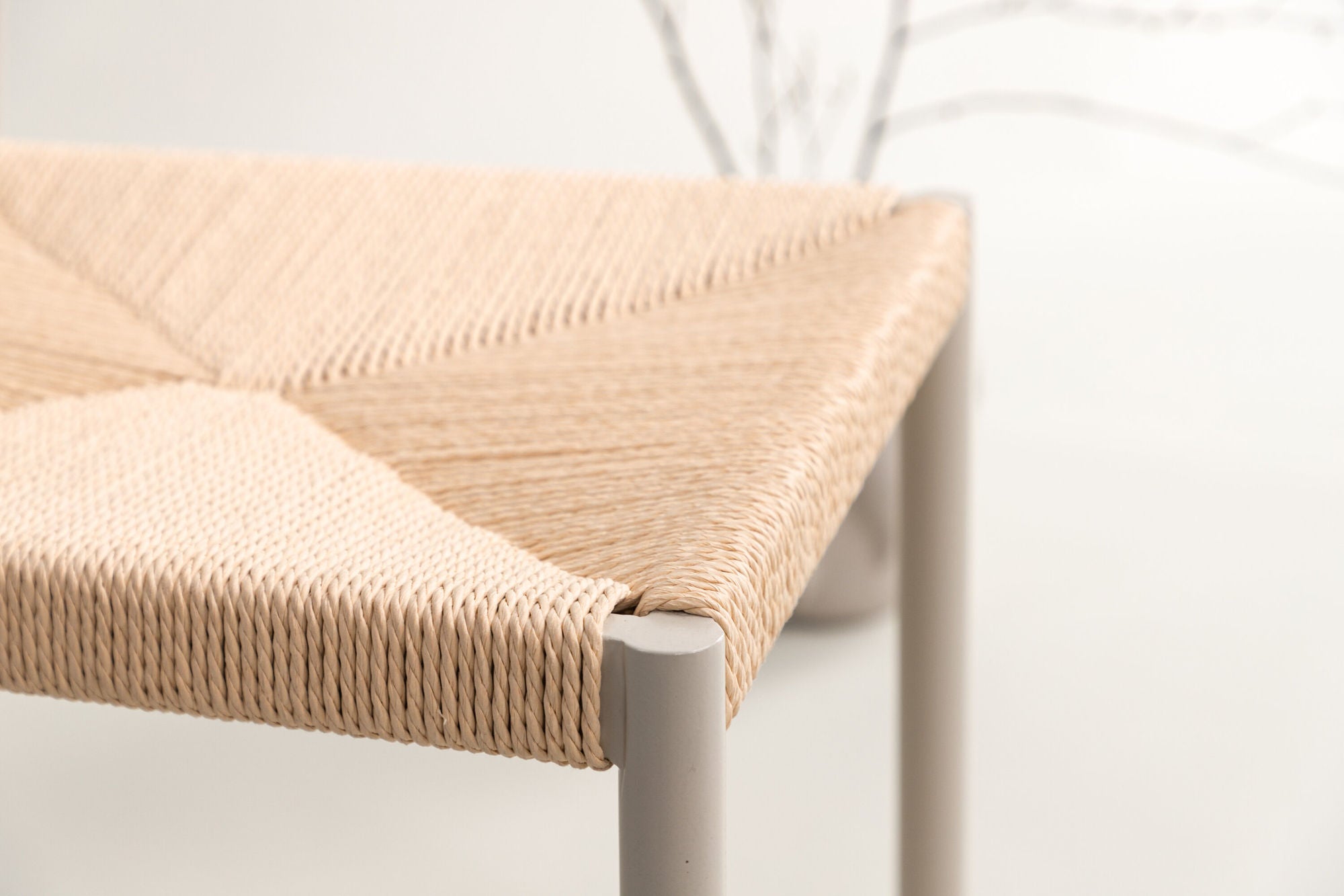 Vind Malmön Spisebordsstol - Greige / Beige Rope