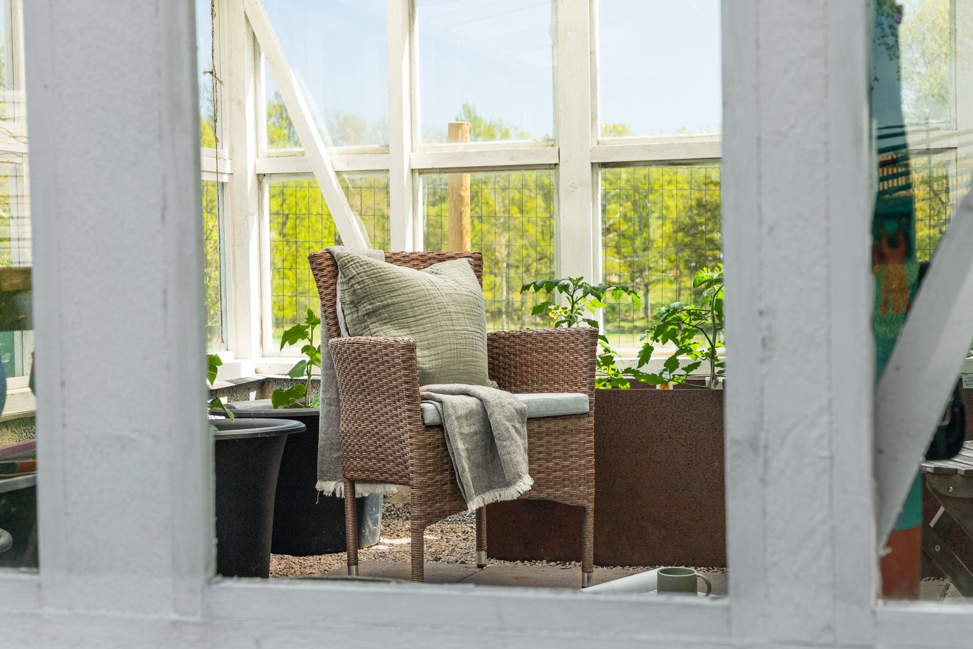 Venture Home Malina Diningchair 2-pack Alumnium - Nature / Wicker