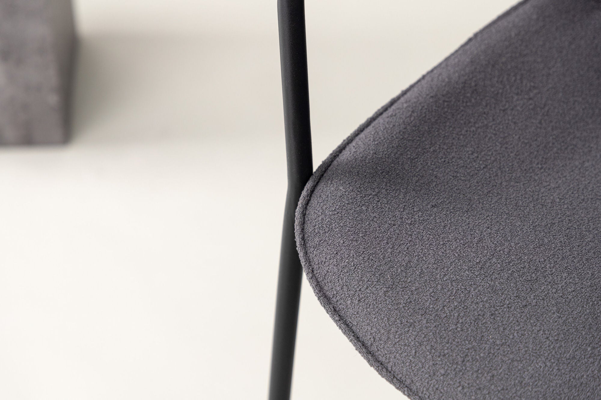 Vind Klädesholmen Spisebordsstol 2-pack - Black / Dark Grey Boucle