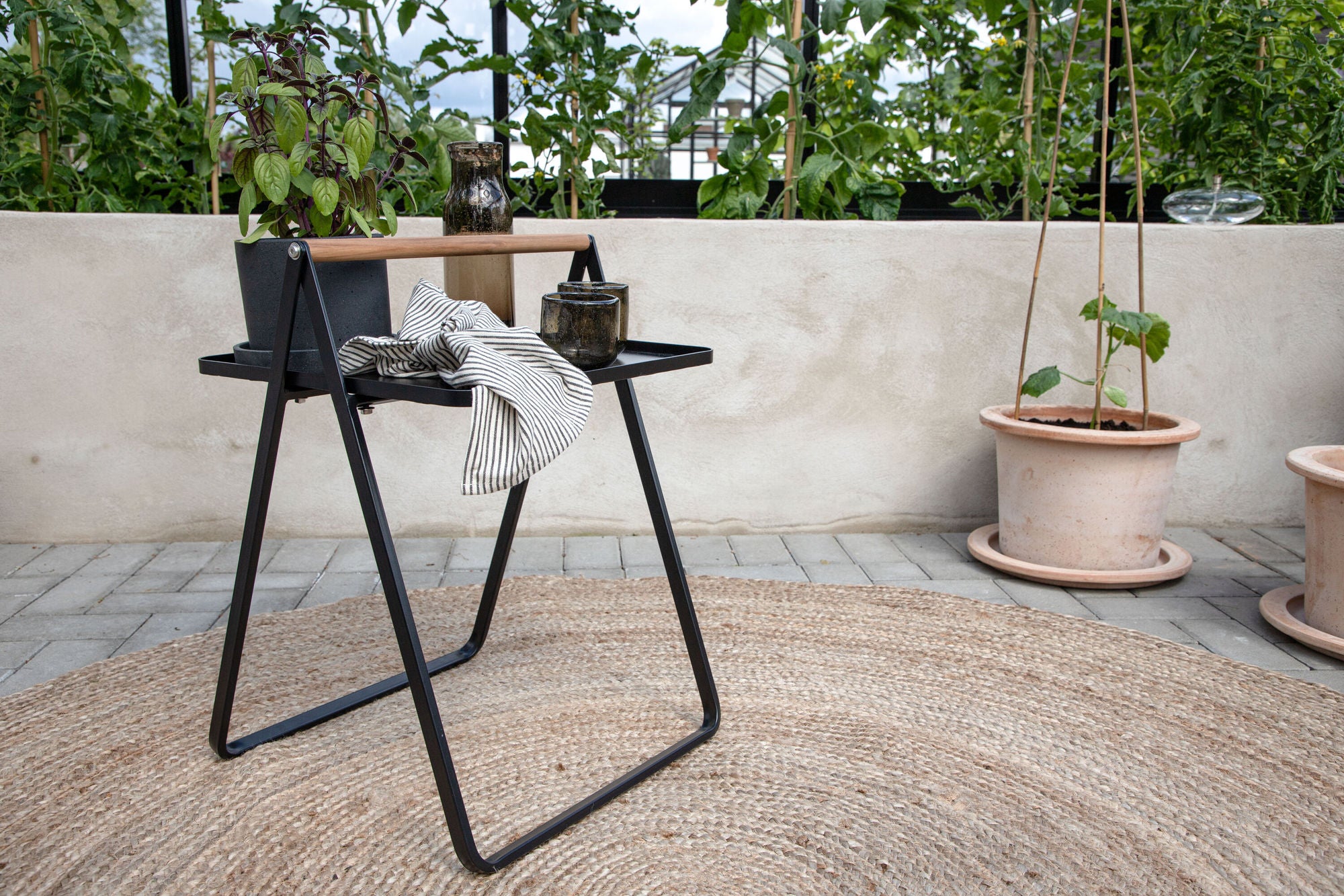 Venture Home Clarin Sidebord Steel - Black / Rectangular 40*45*50