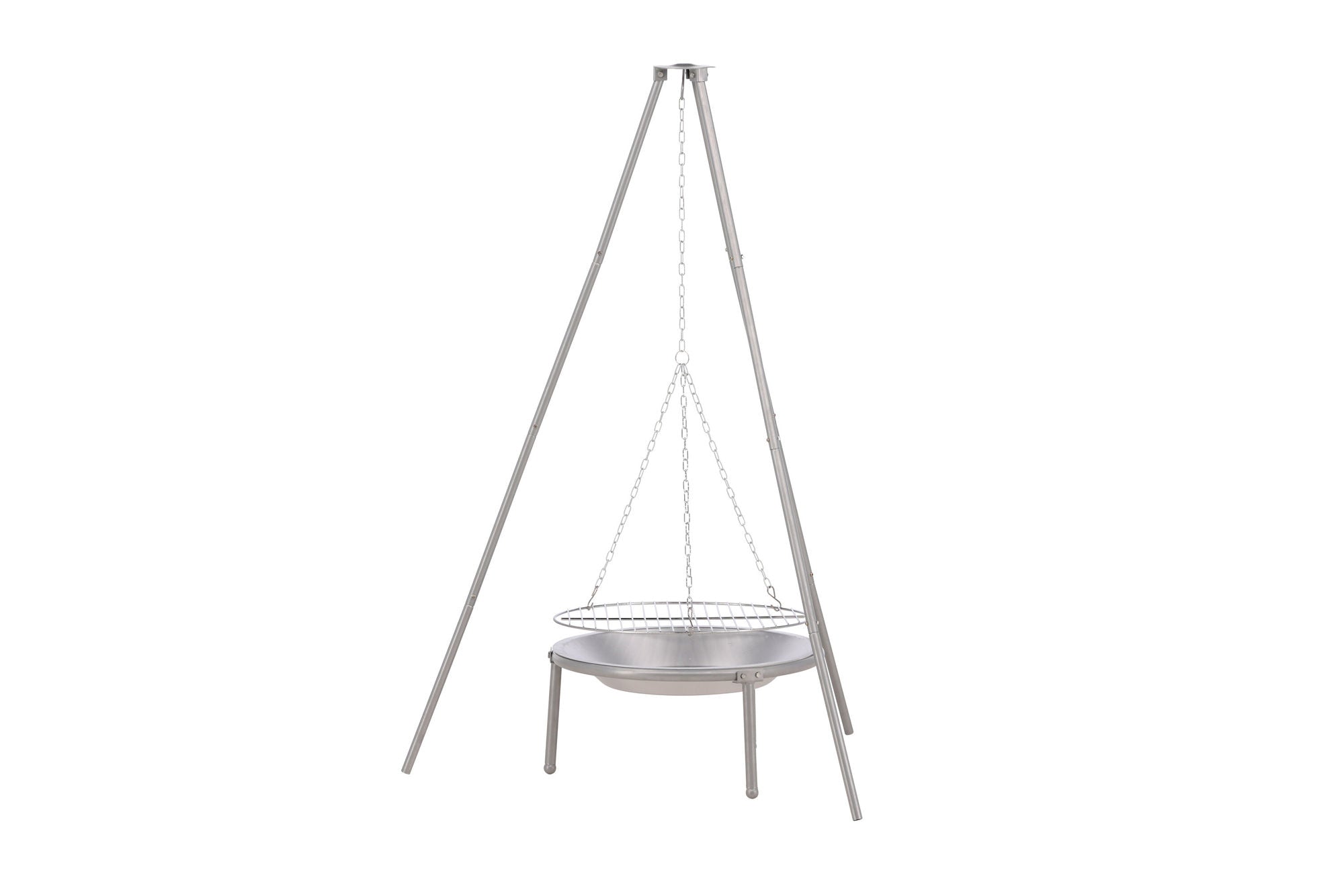 Venture Home Ukunda Firepit/Grill Steel - Silver