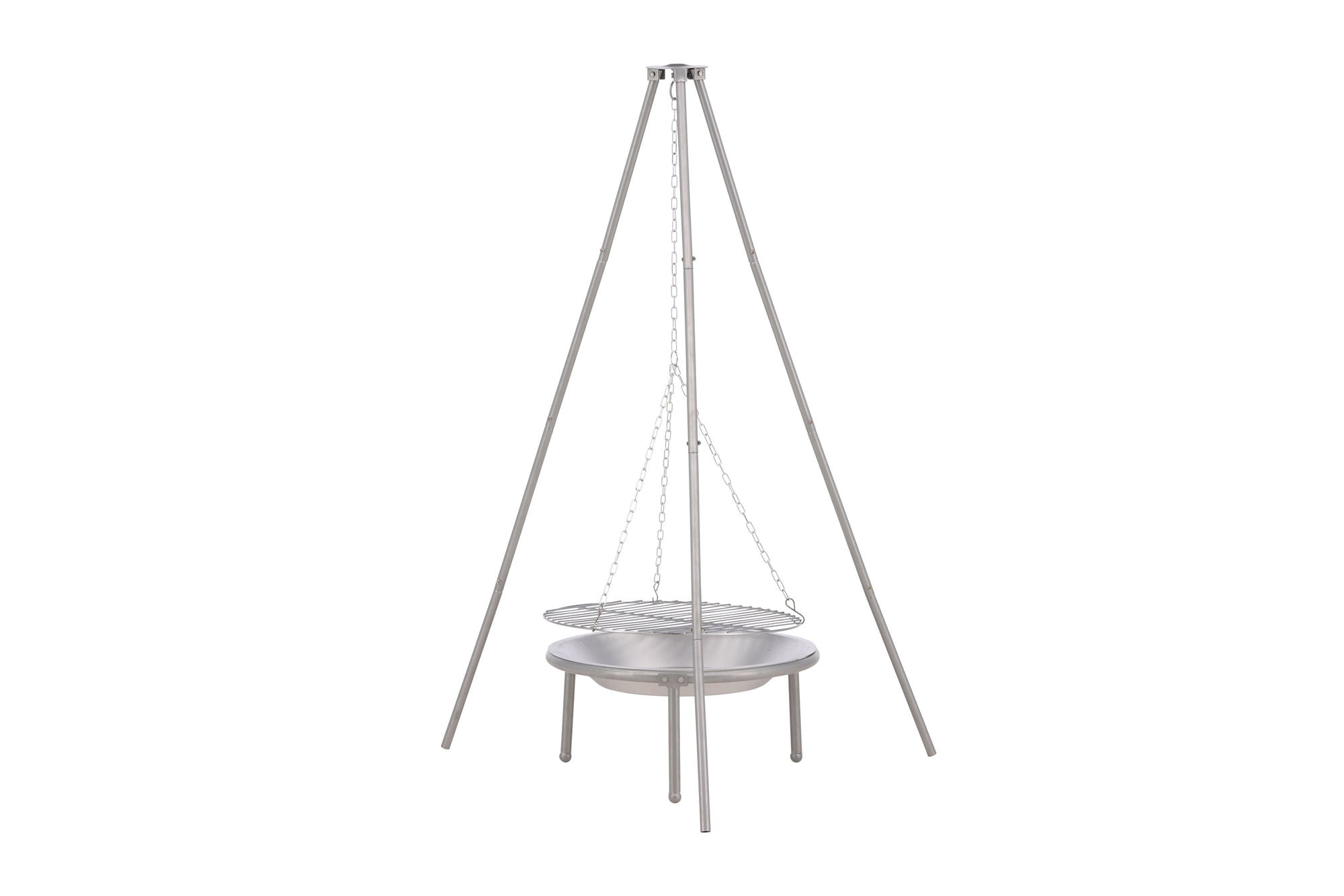 Venture Home Ukunda Firepit/Grill Steel - Silver