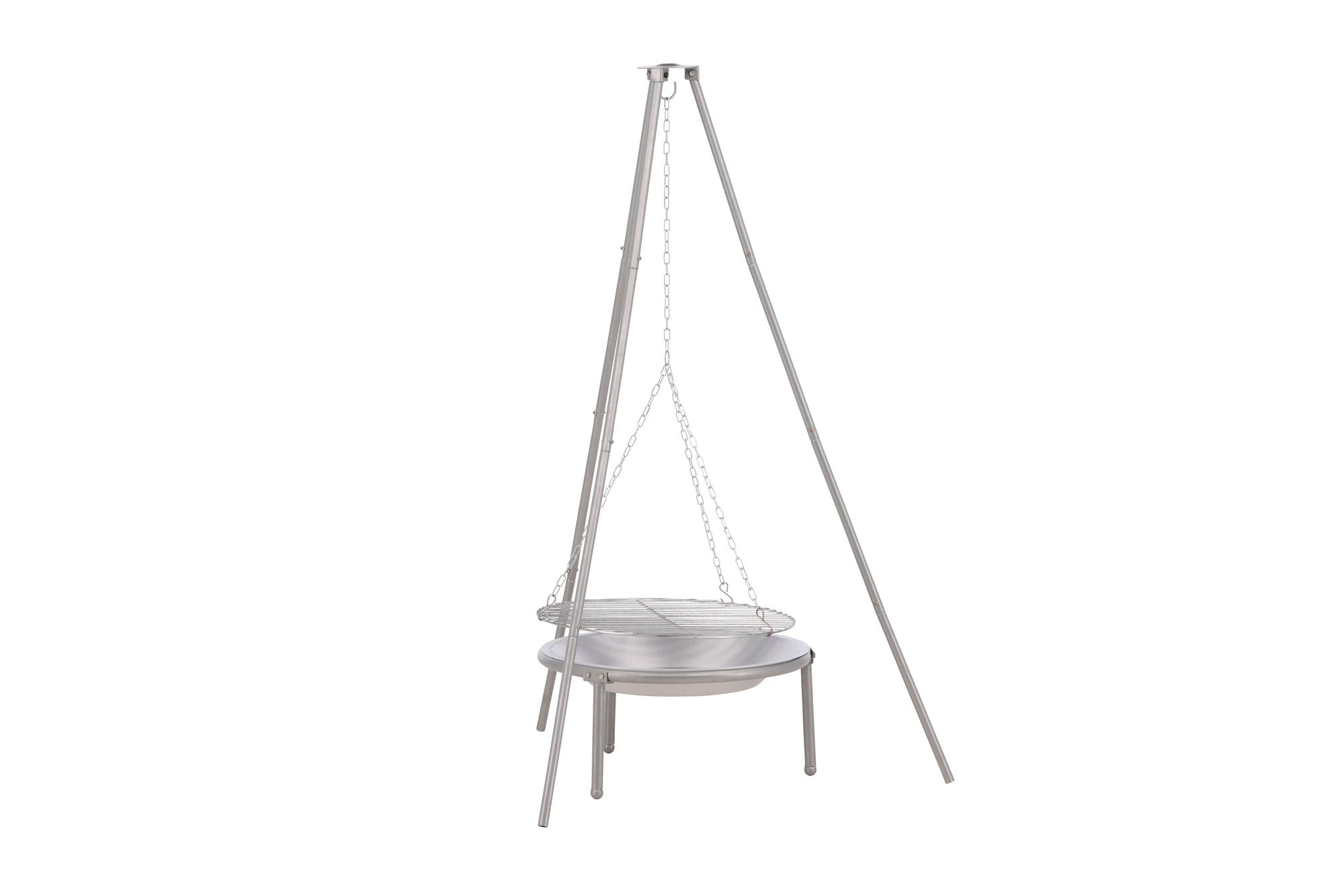 Venture Home Ukunda Firepit/Grill Steel - Silver