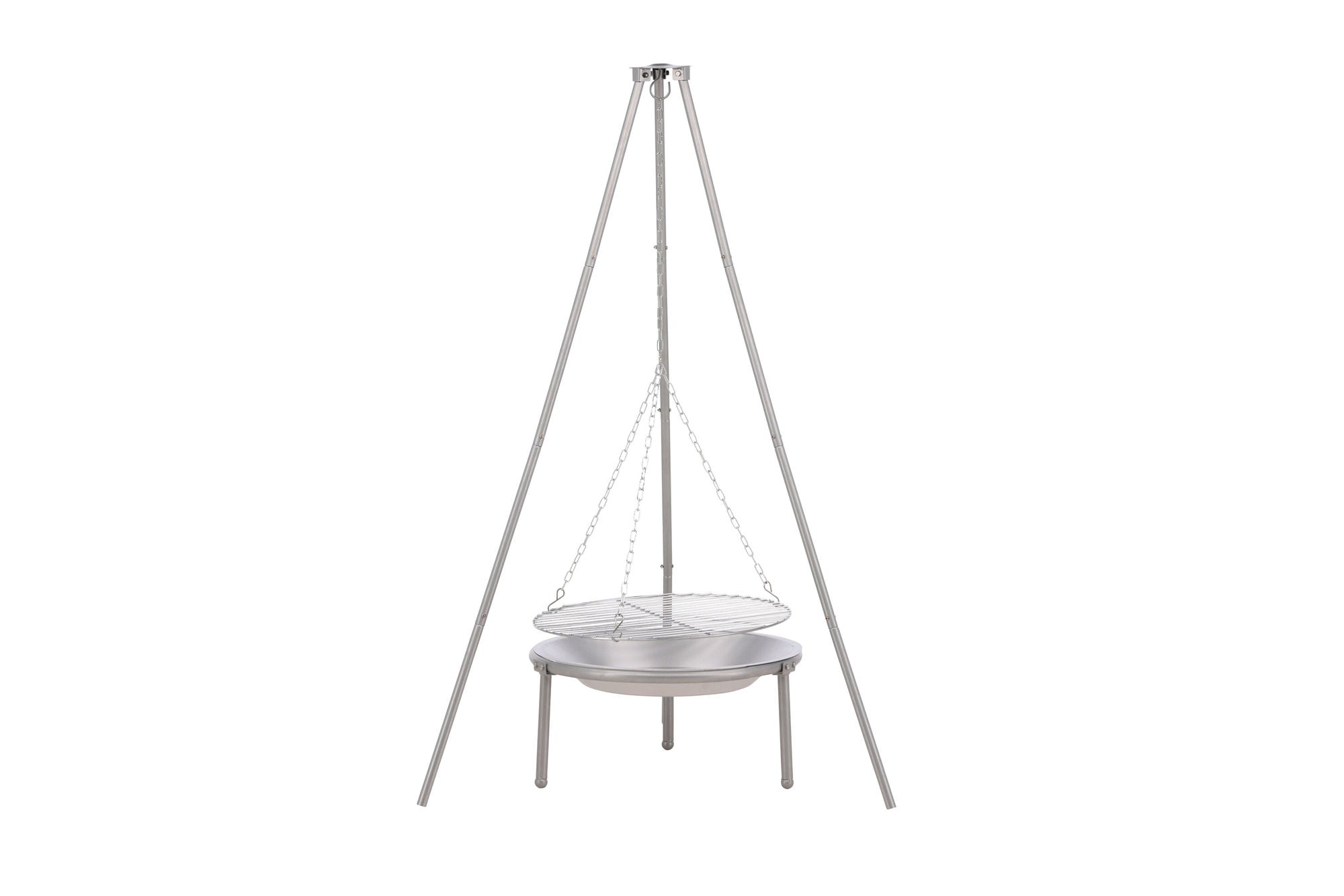 Venture Home Ukunda Firepit/Grill Steel - Silver