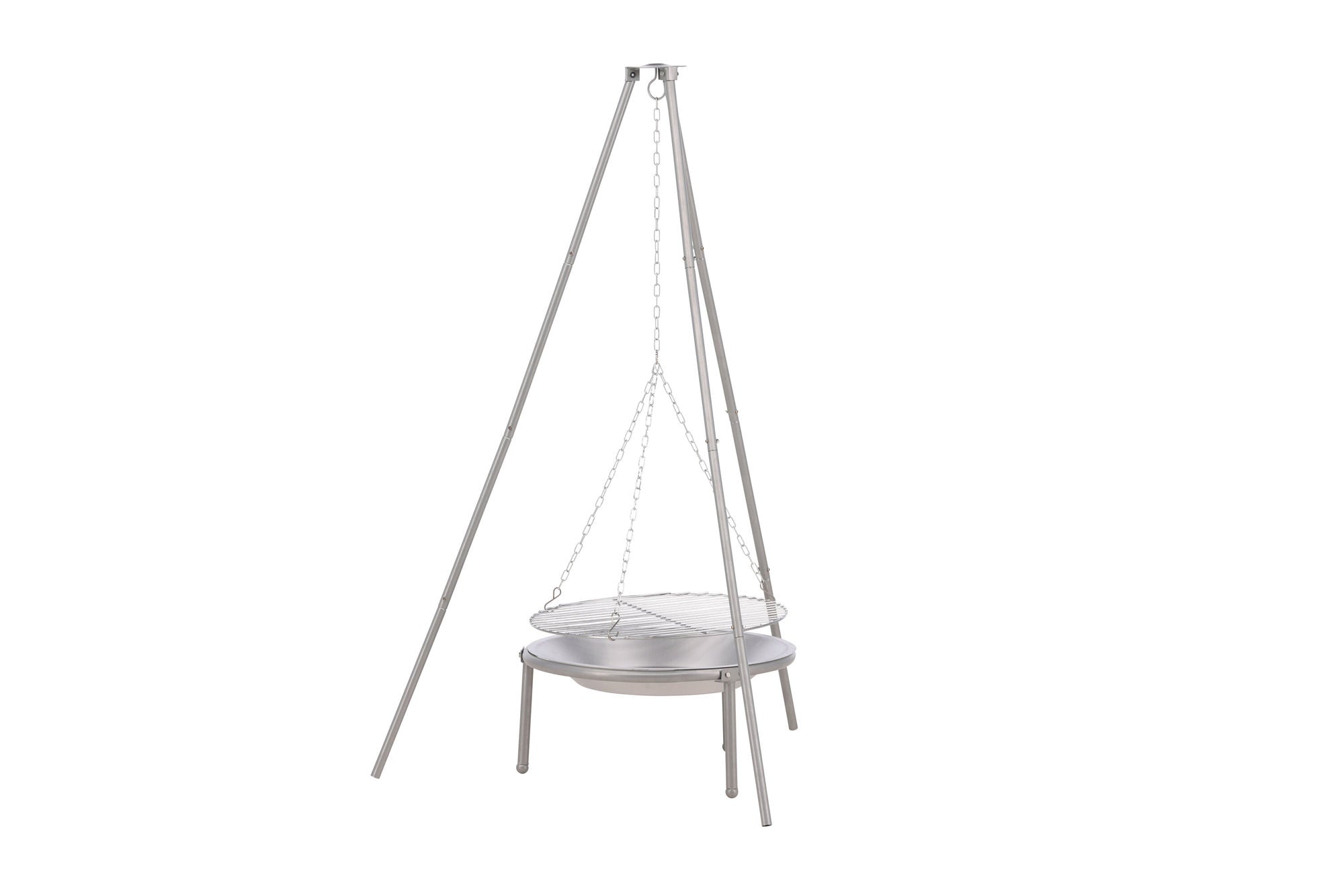 Venture Home Ukunda Firepit/Grill Steel - Silver