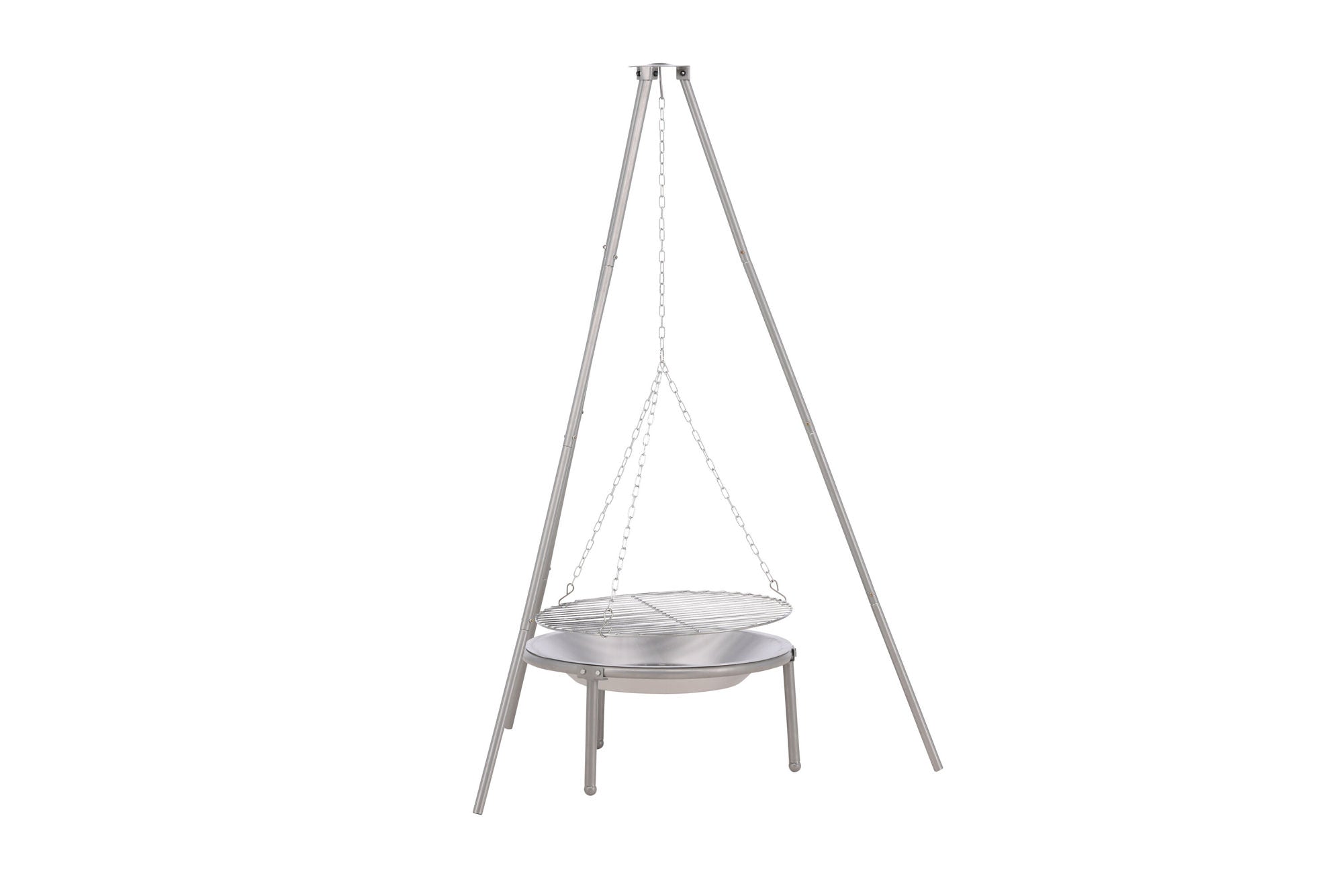 Venture Home Ukunda Firepit/Grill Steel - Silver